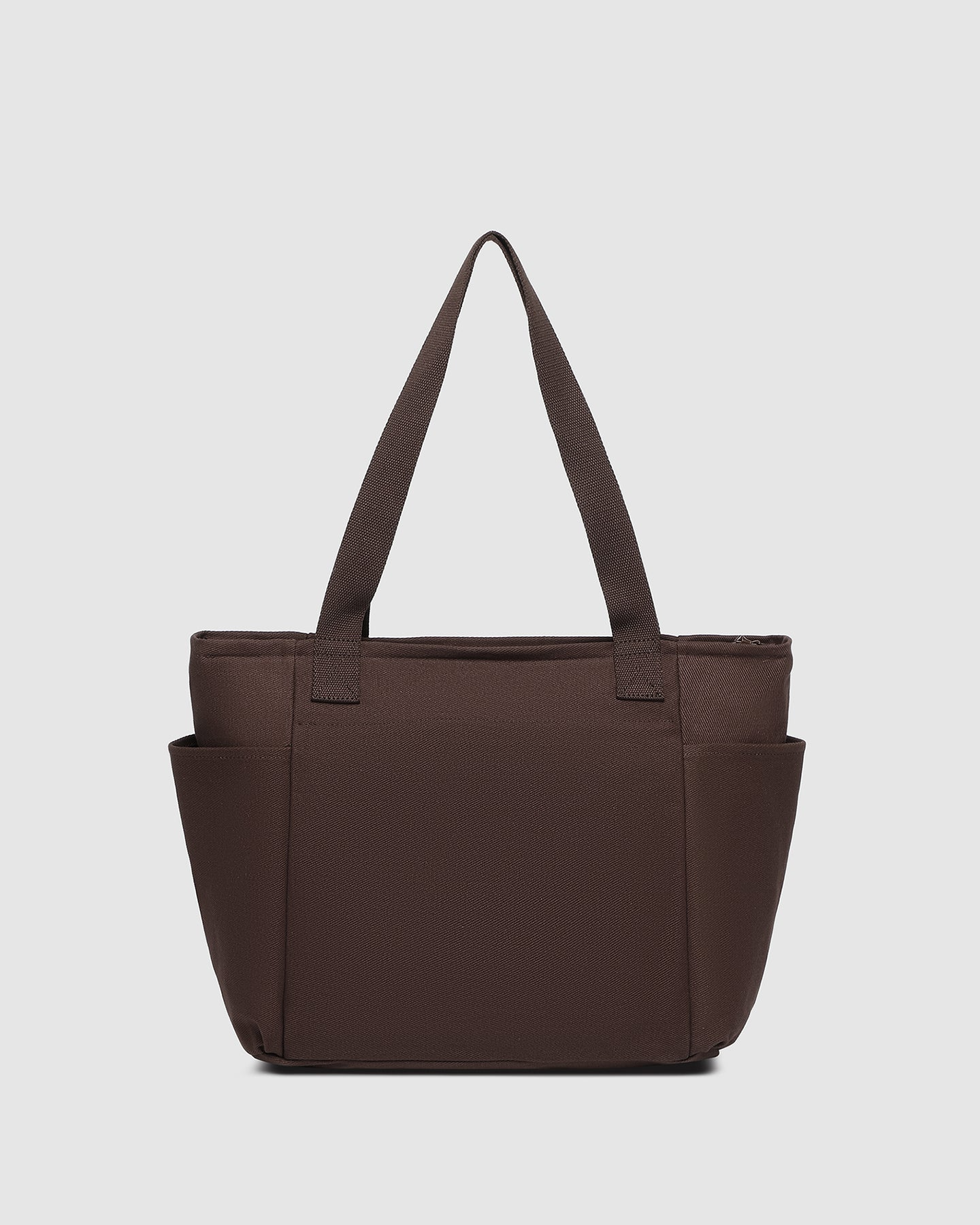 Charlotte Canvas Tote Bag - Chocolate