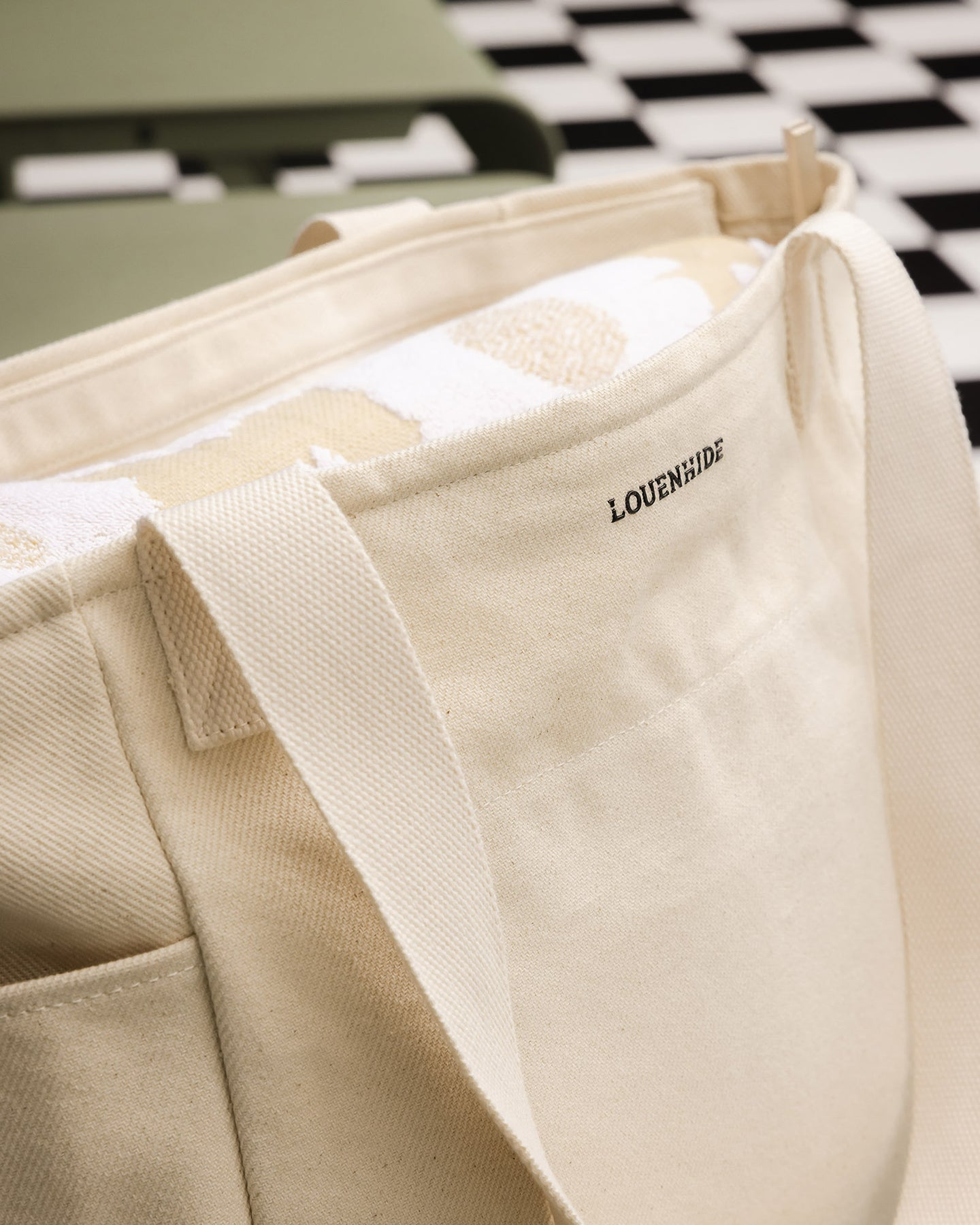 Charlotte Canvas Tote Bag - Natural