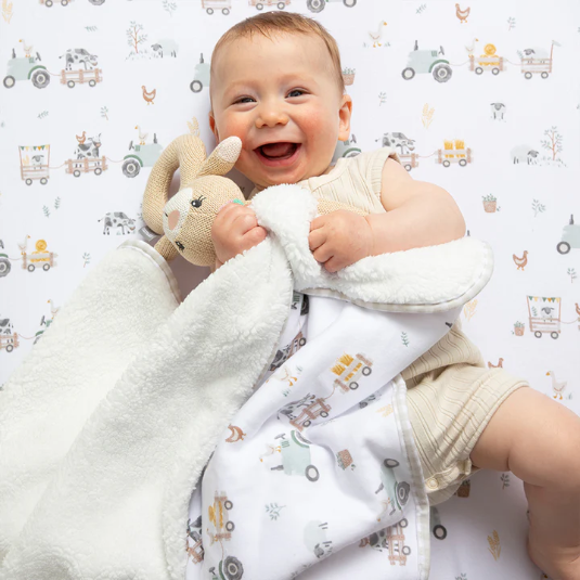 Amelia the Bunny Knitted Rattle