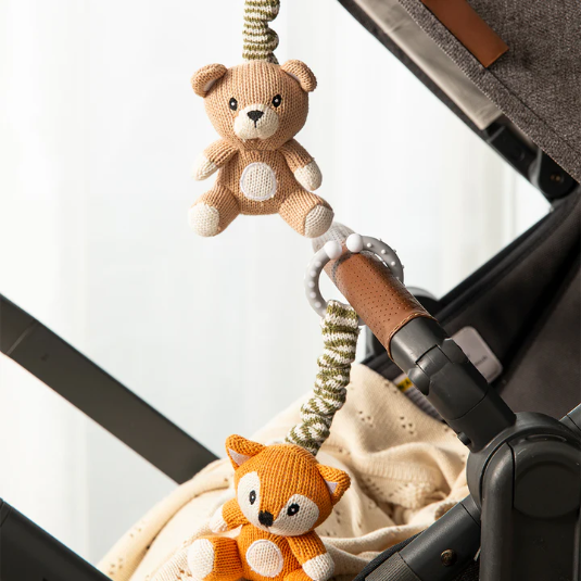 2pk Stroller Toy - Bear & Fox