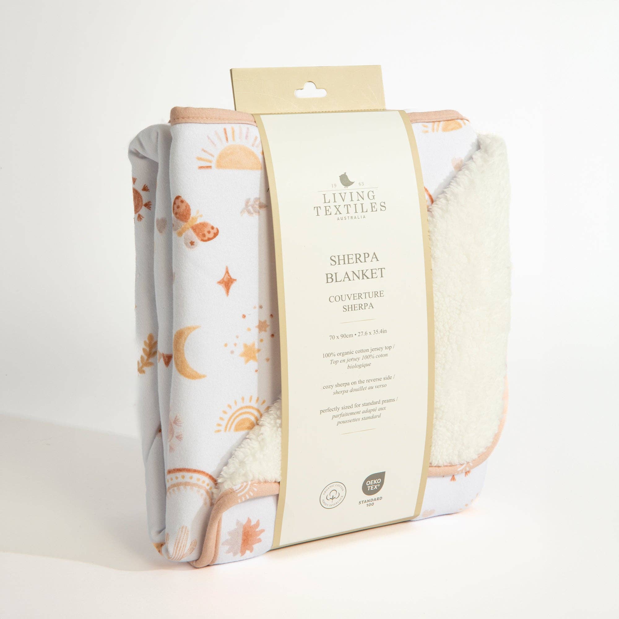 Jersey Sherpa Blanket - Bohemian Bliss