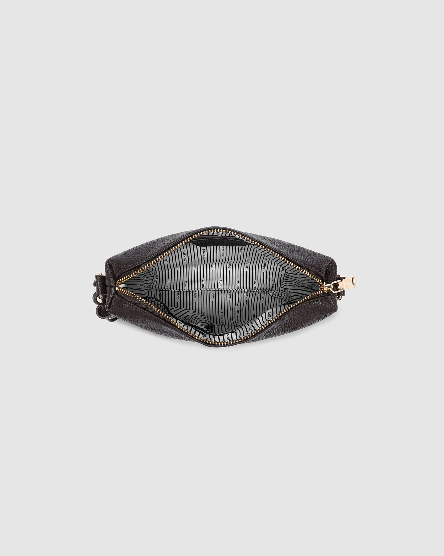 Kasey Stripe Crossbody Bag - Chocolate