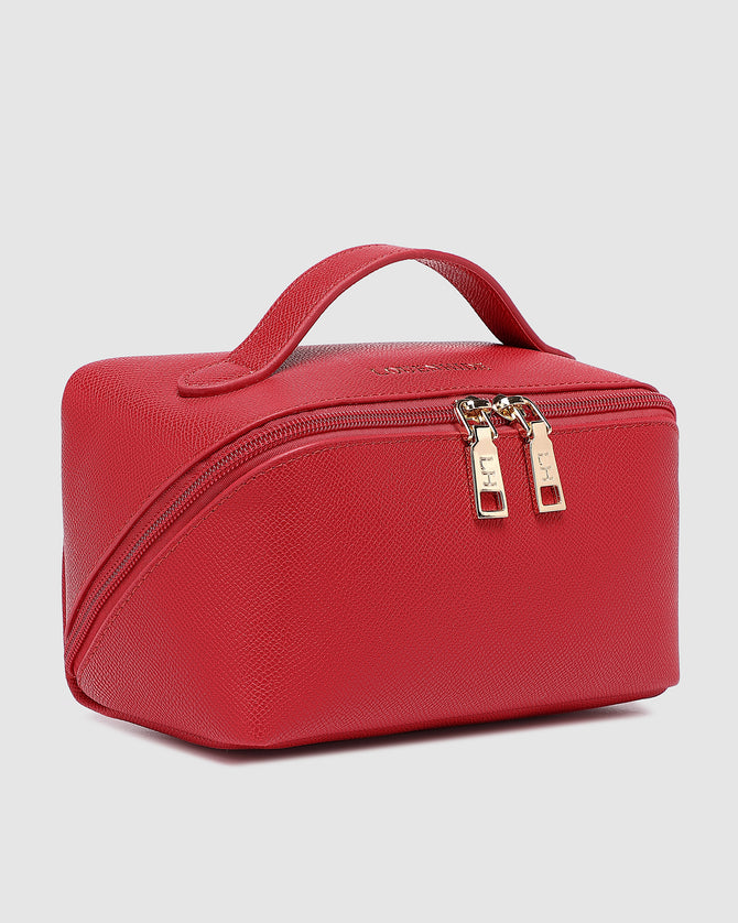 Ellis Makeup Bag - Red