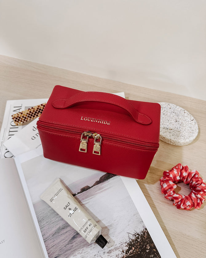 Ellis Makeup Bag - Red