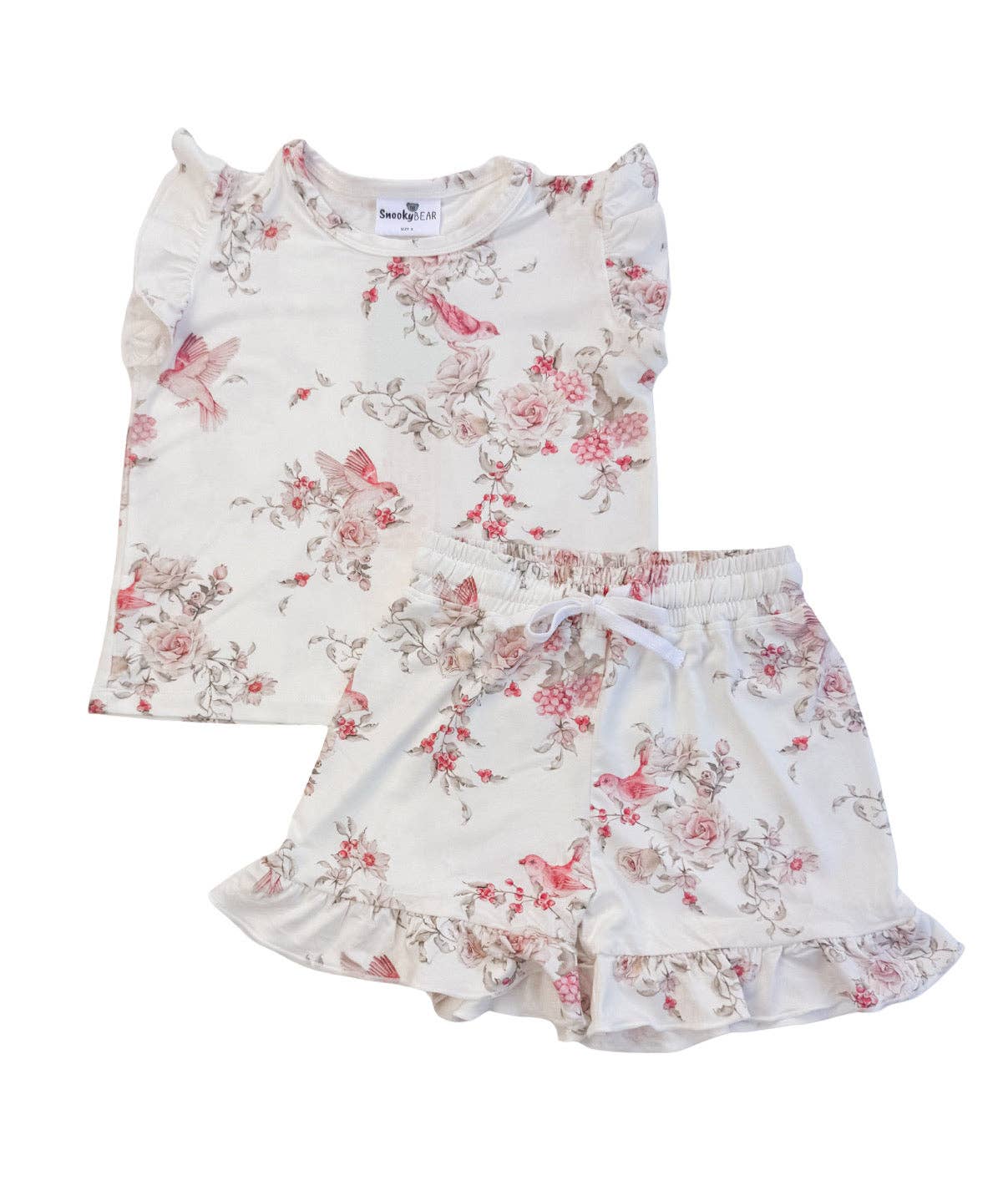 Top & Shorts Set  - Flutter & Bloom Bird
