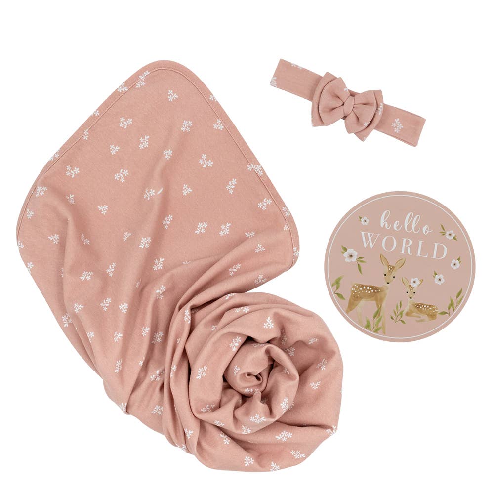 Hello World Gift Set Sophia's Garden Dusty Rose