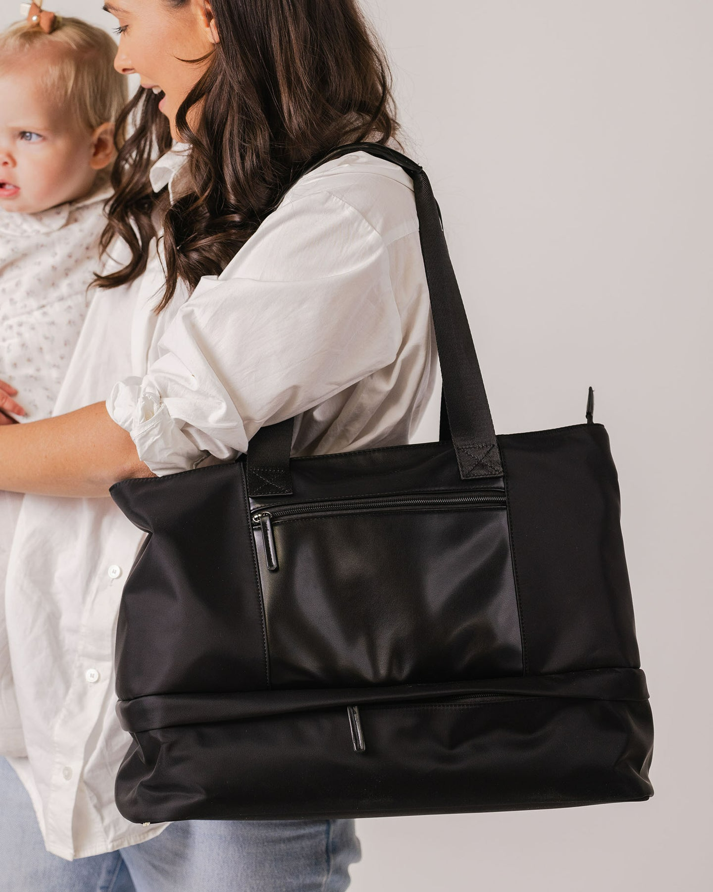 Madden Nylon Baby Bag - Black