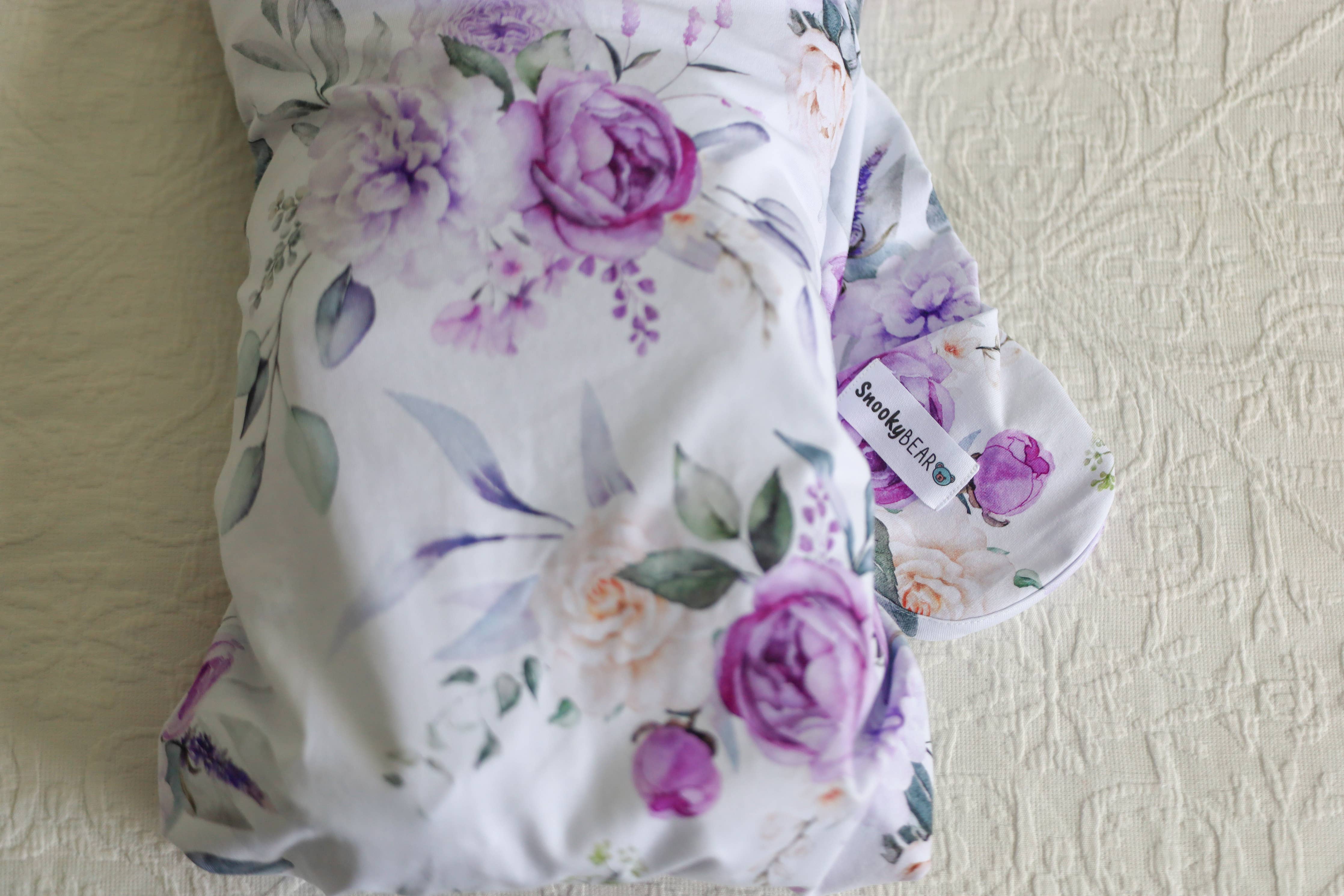 Organic Jersey Wrap - Twilight Rose