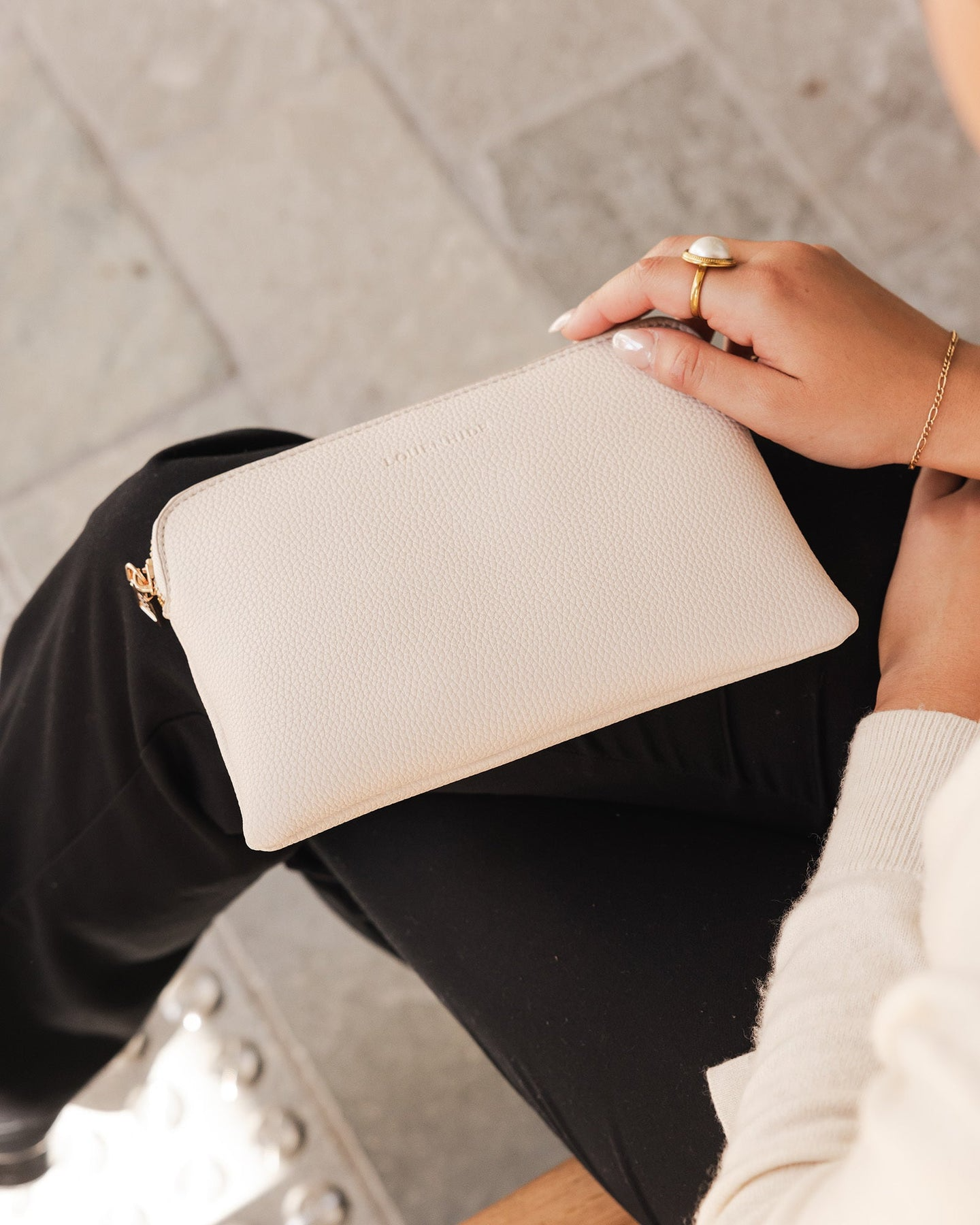 Poppy Clutch - Oat