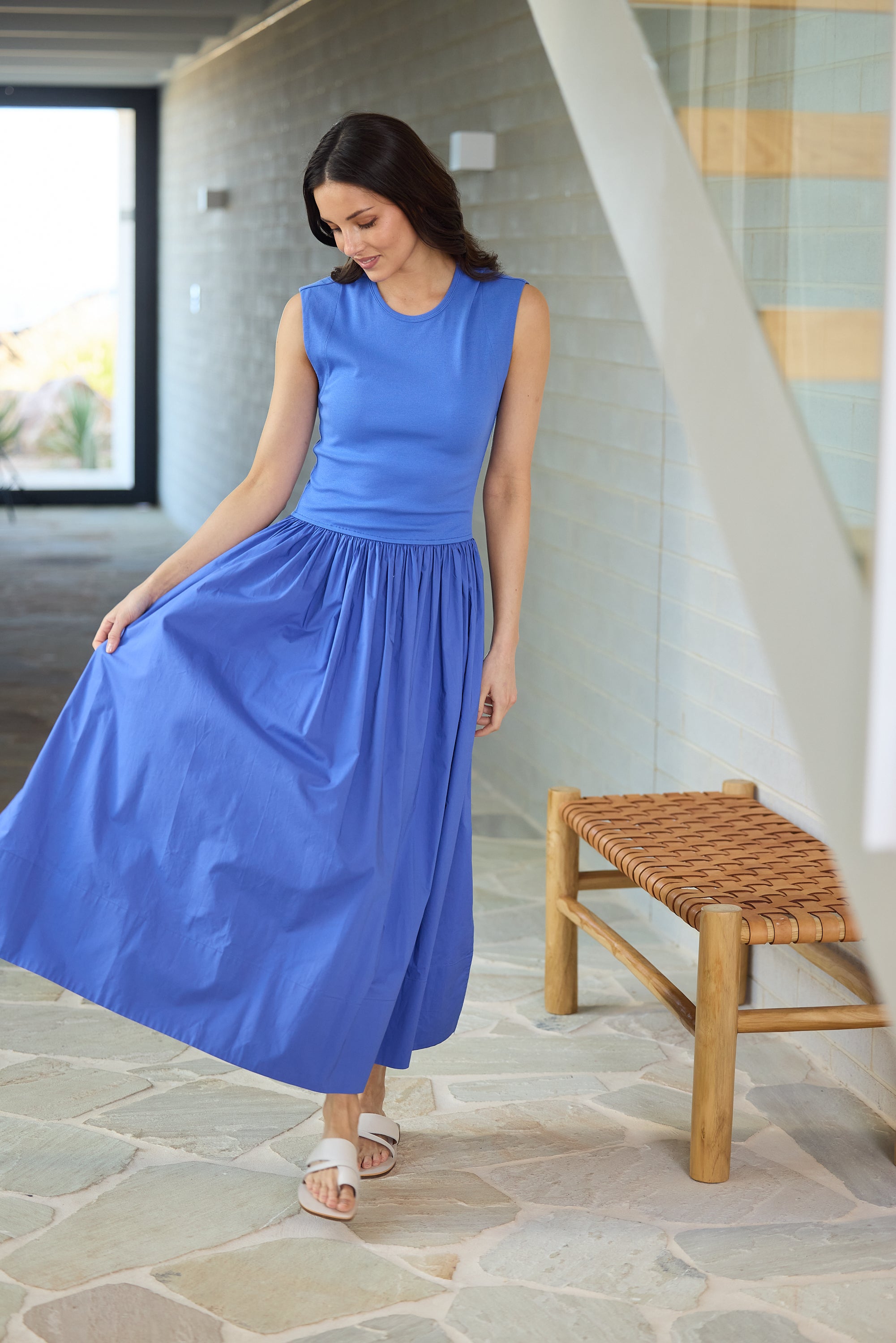 Daphne Dress - Cobalt