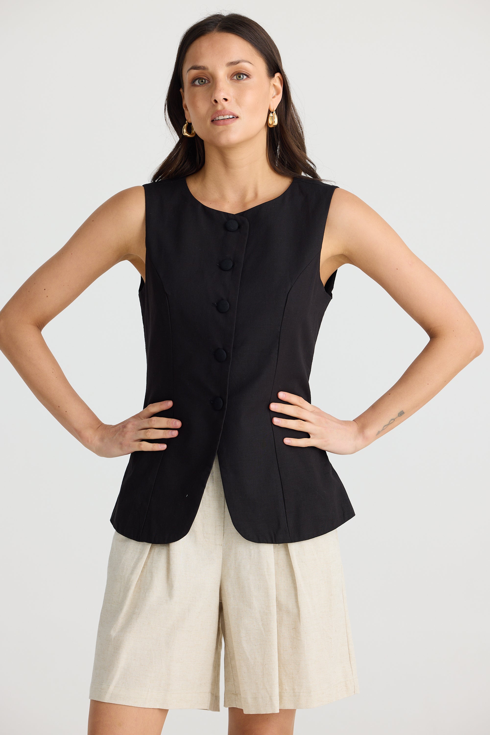 Eden Waistcoat - Black