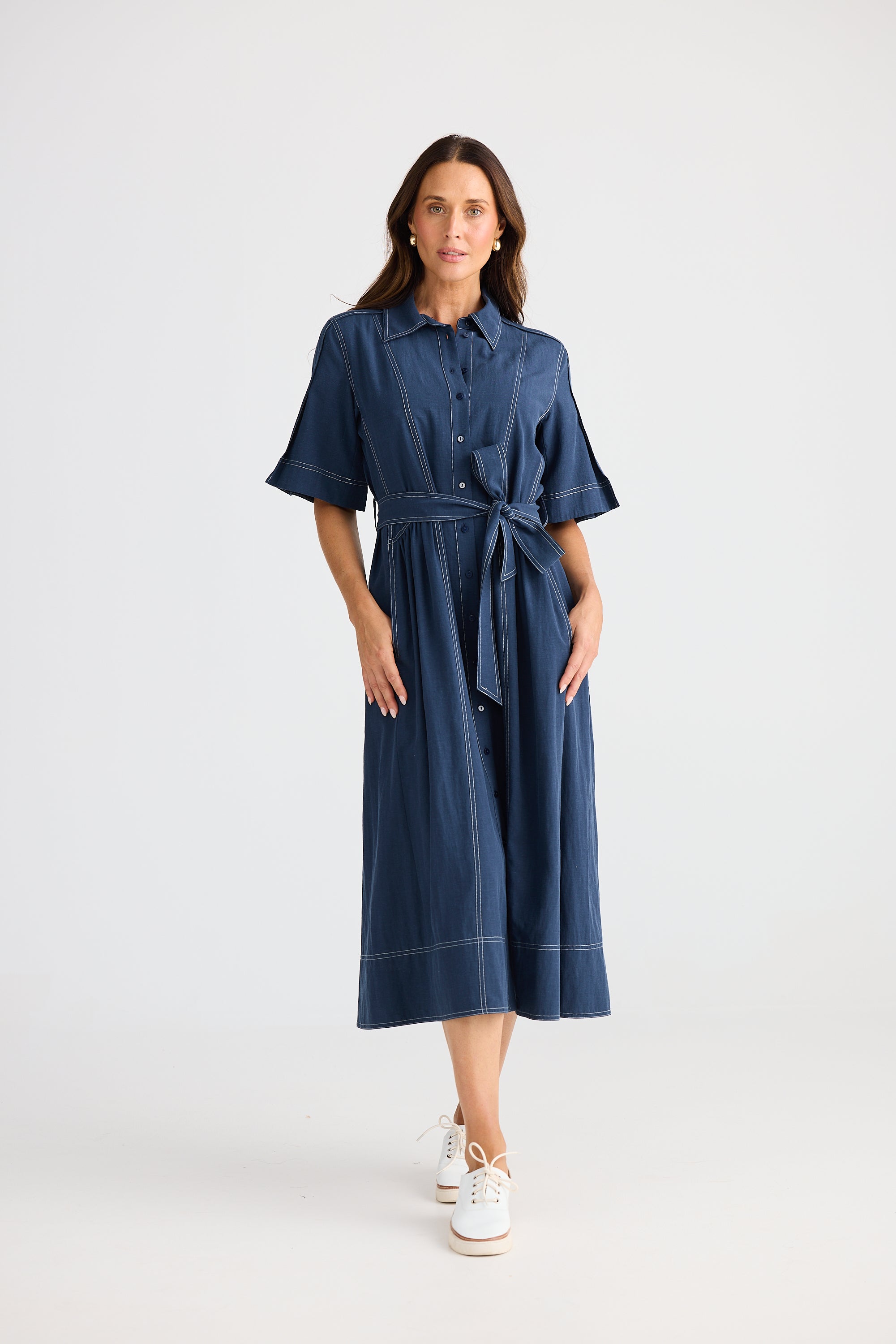 Leo Dress - Navy