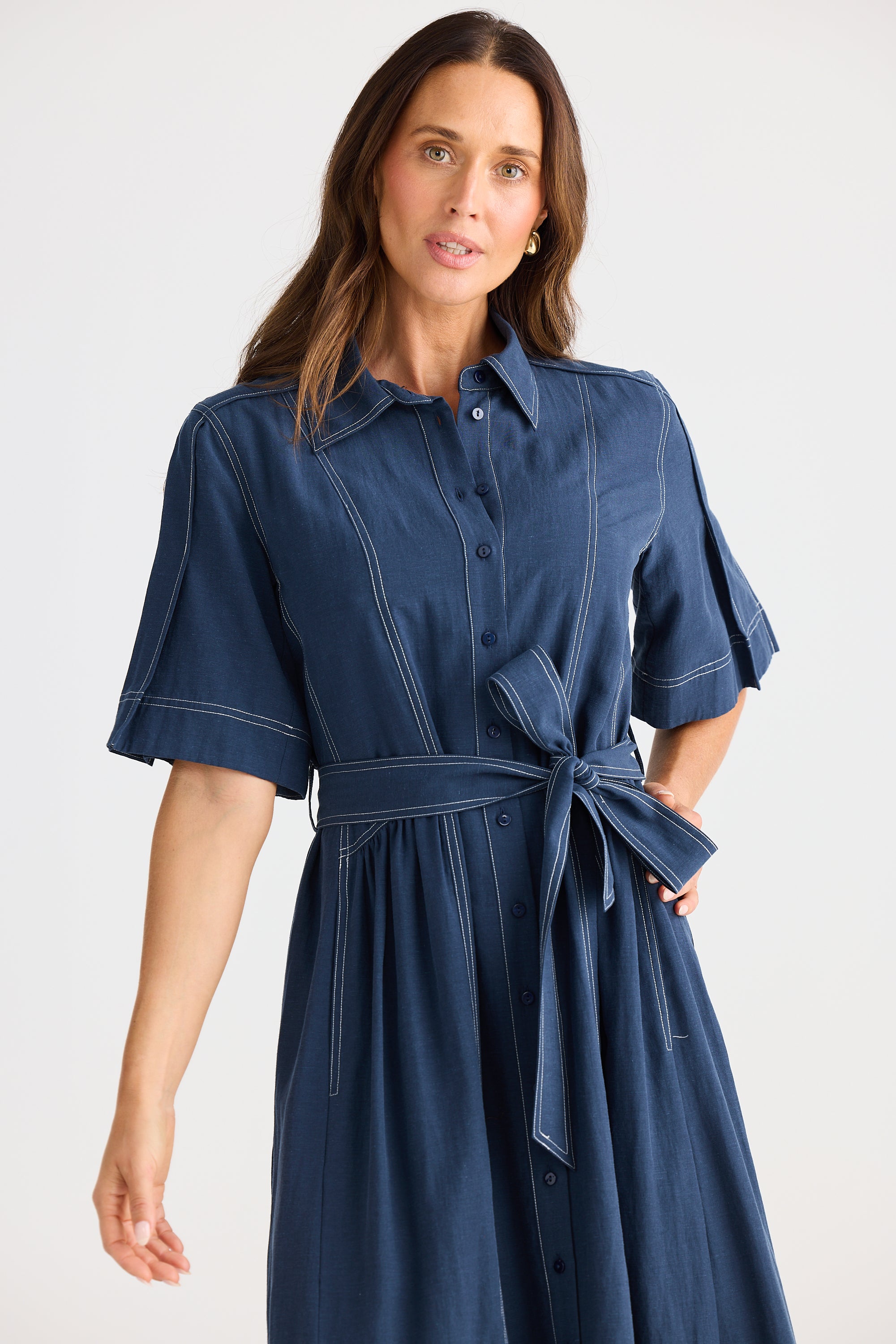 Leo Dress - Navy