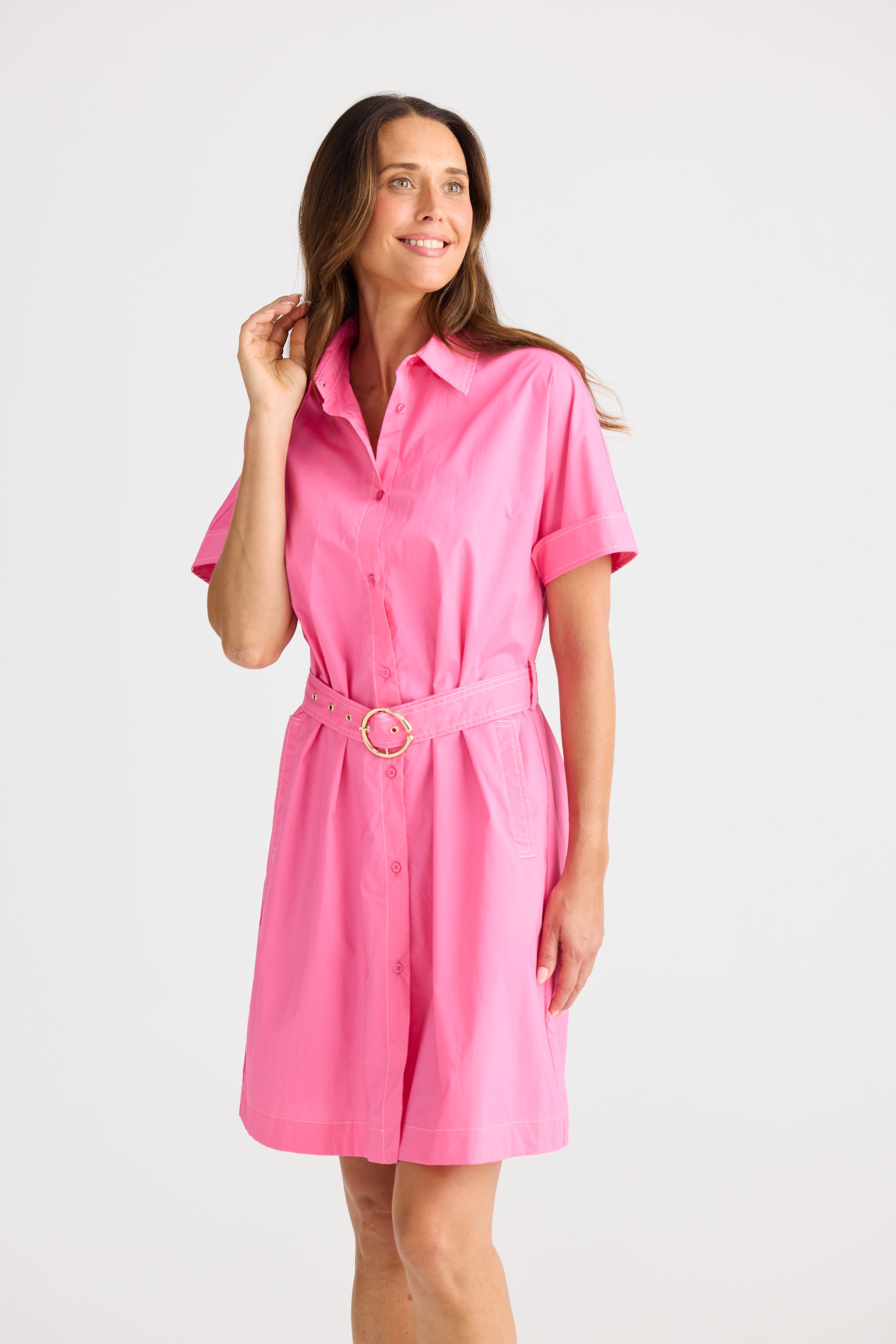 Emma Dress - Hot Pink