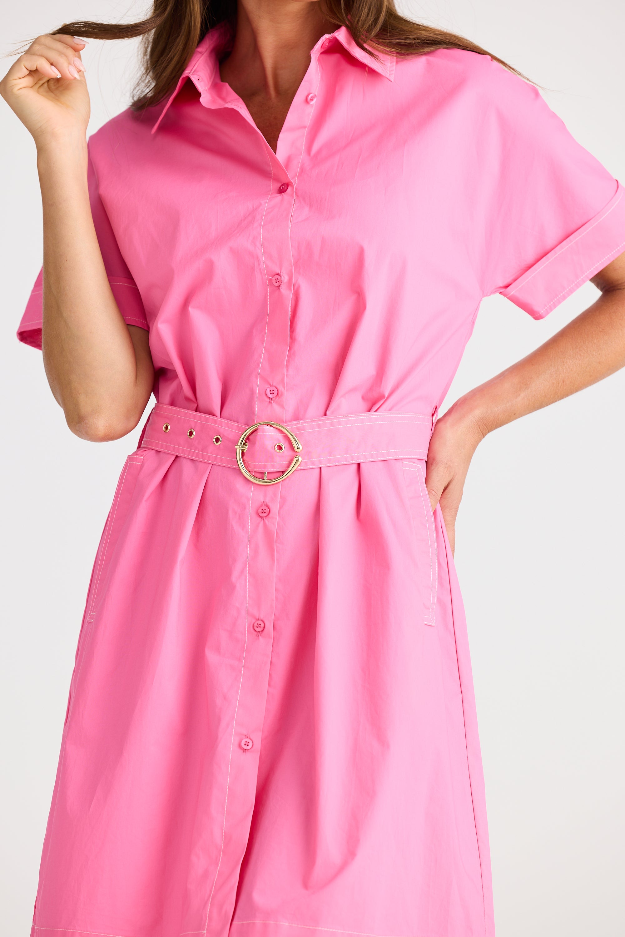 Emma Dress - Hot Pink