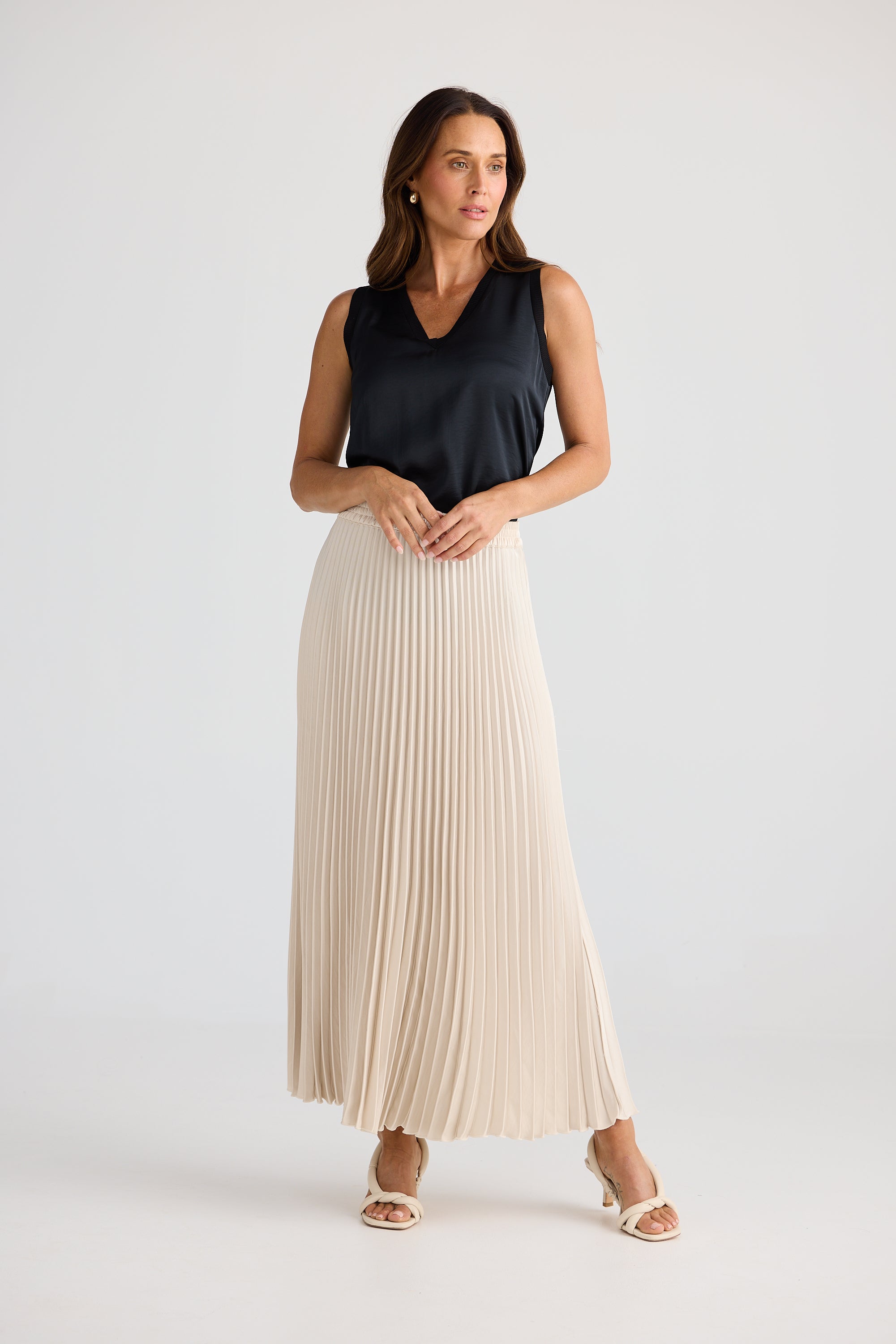 Alias Pleated Skirt - Oyster