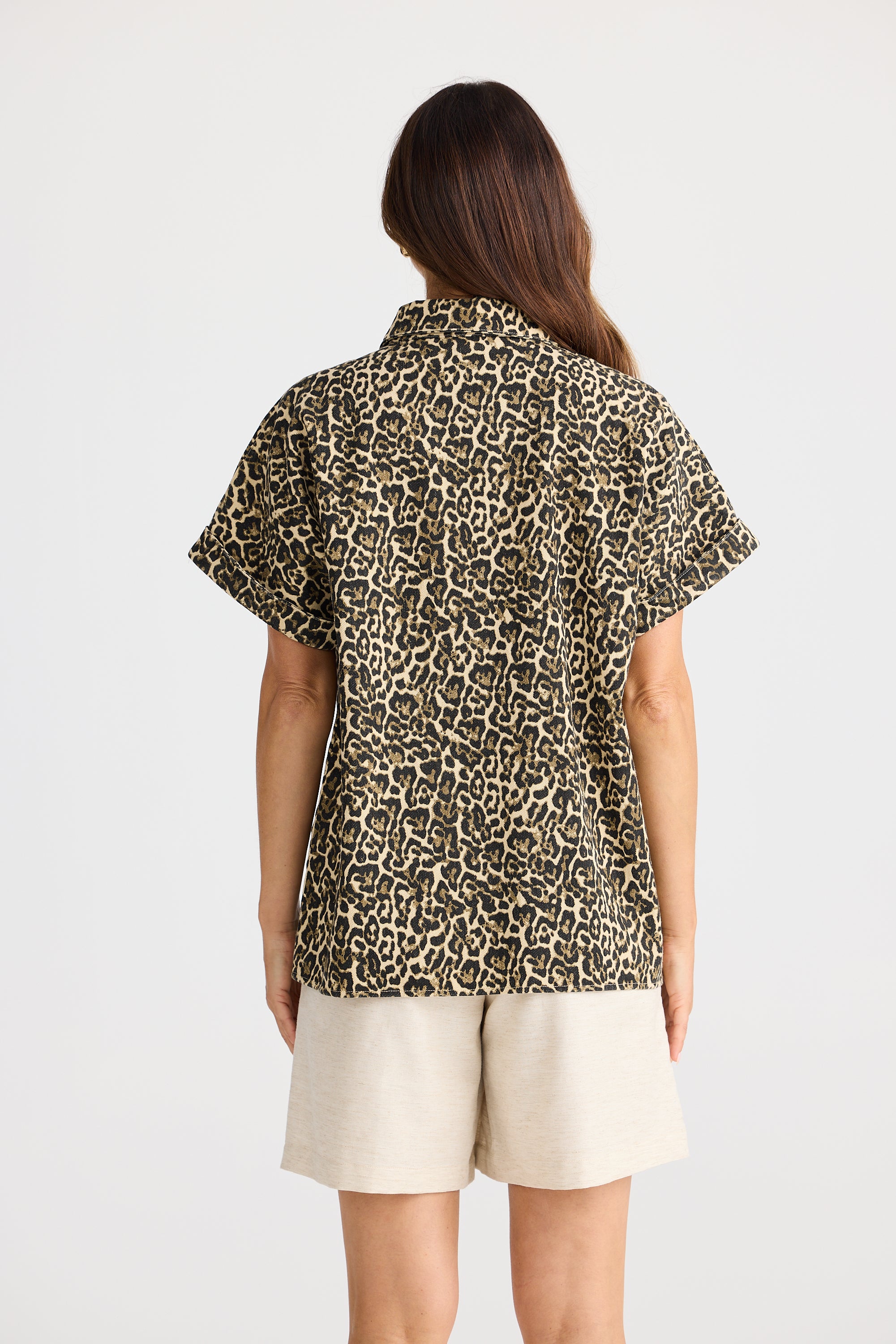 Leroy Shirt - Beige Leopard