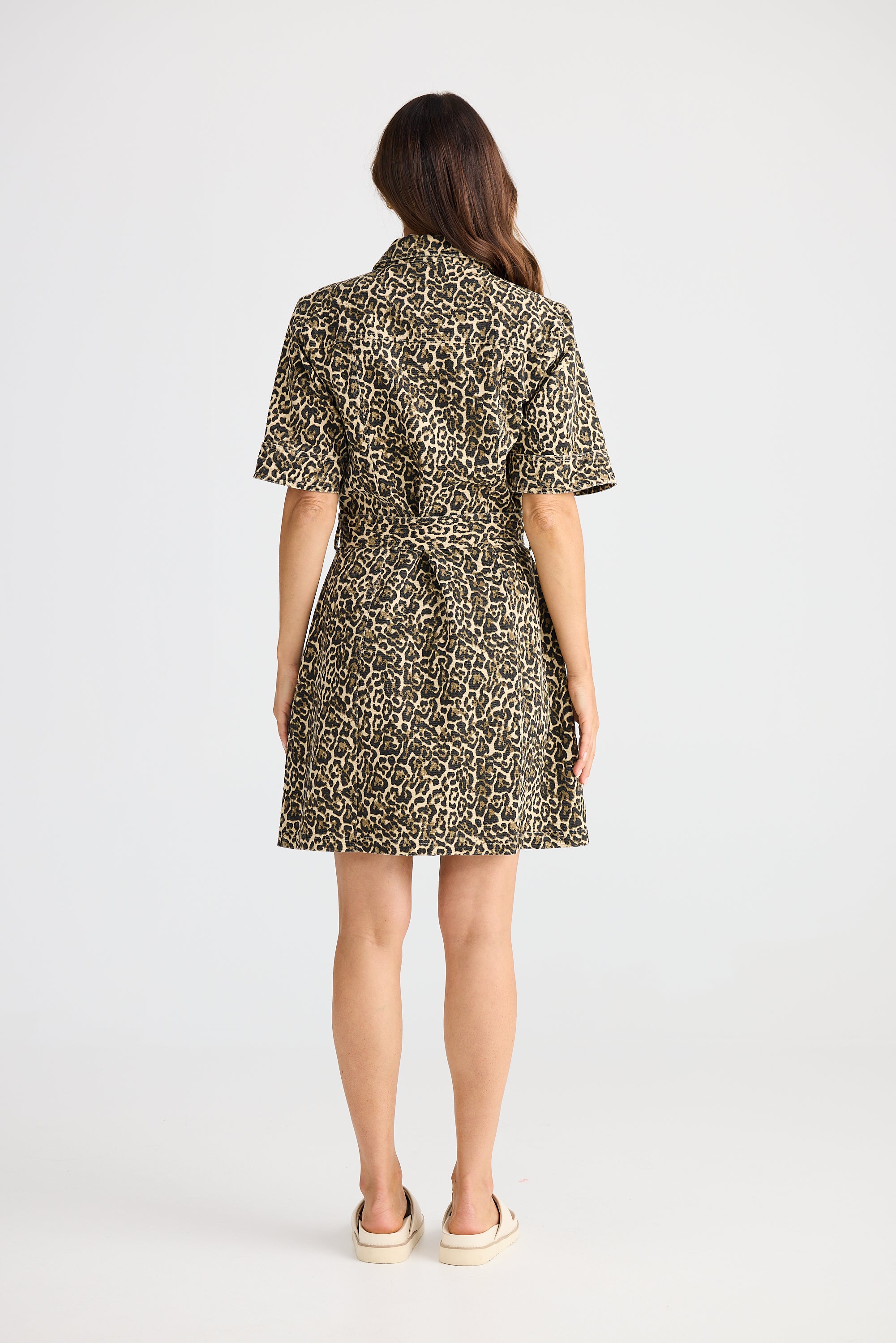 Leroy Dress - Beige Leopard