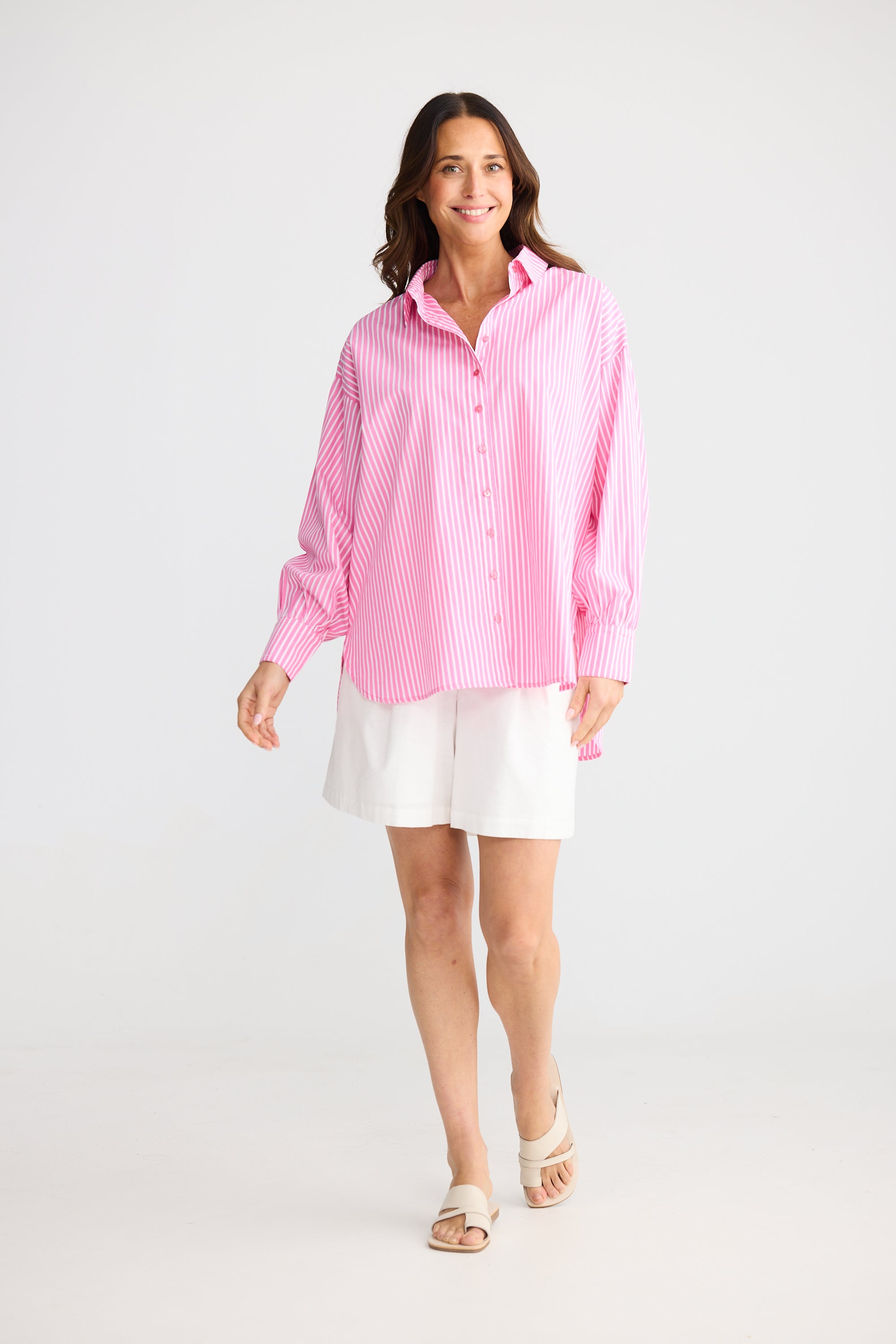 Isabel Shirt - Pink Stripe