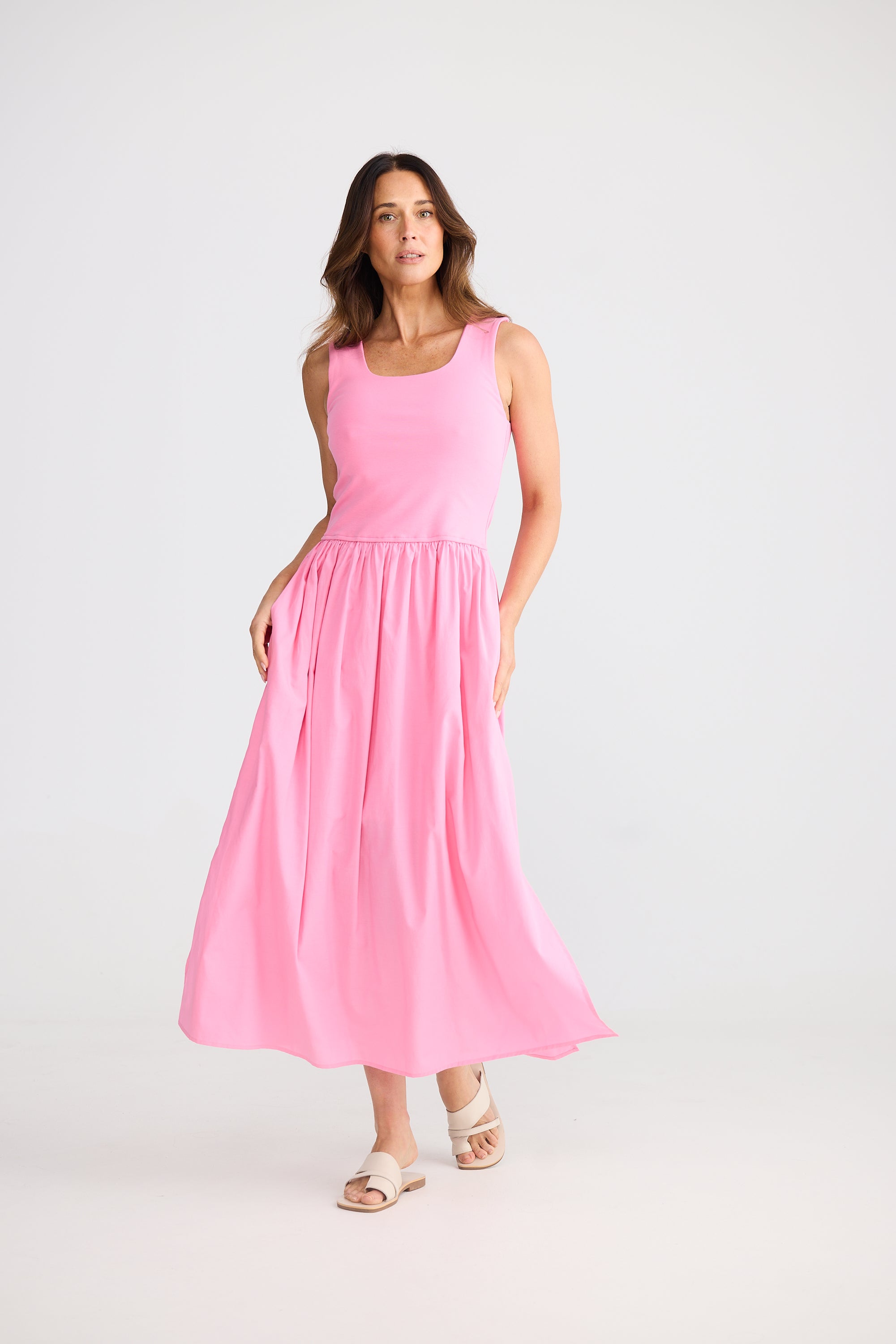 Maya Dress - Peony Pink
