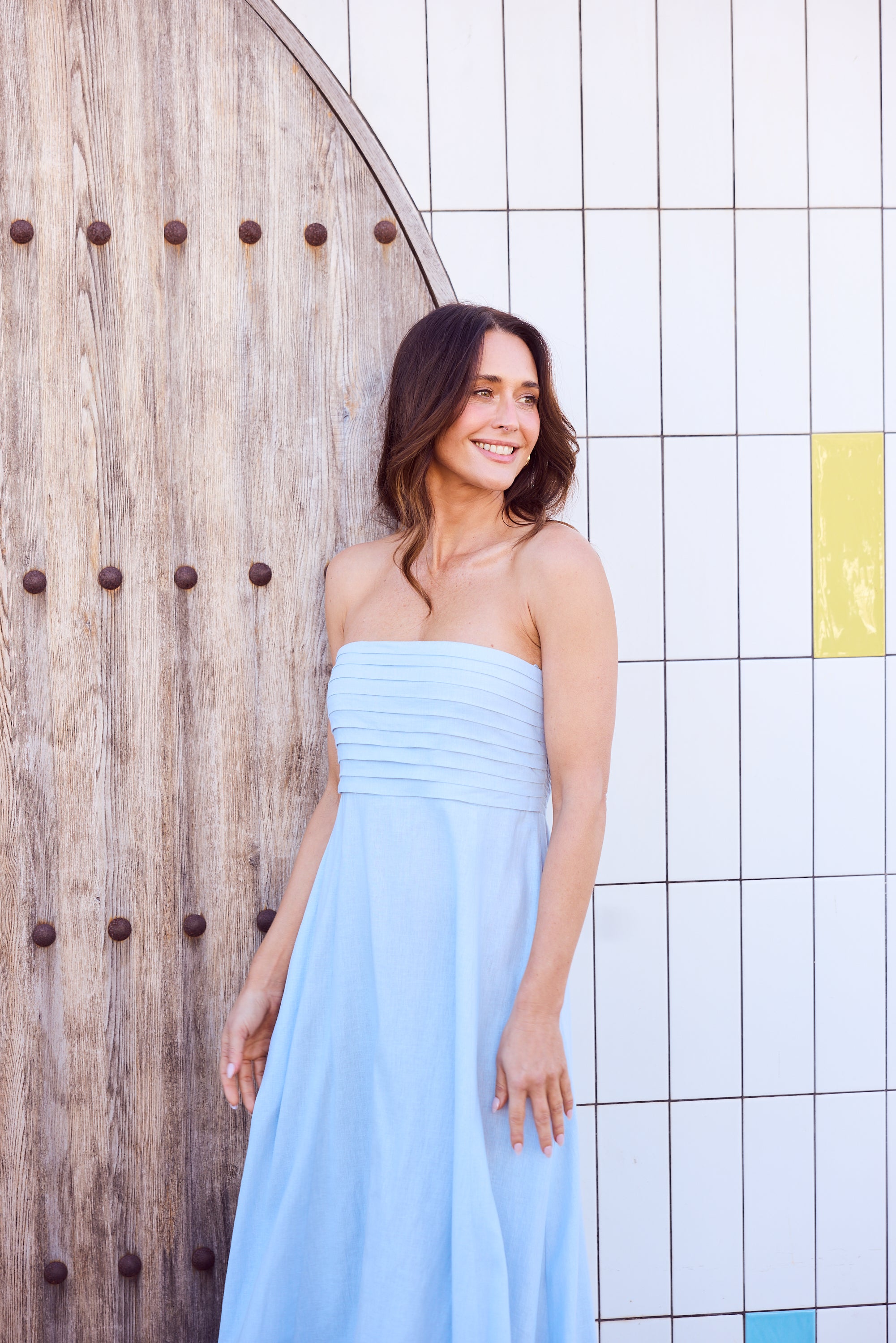 Adele Dress - Sky Blue