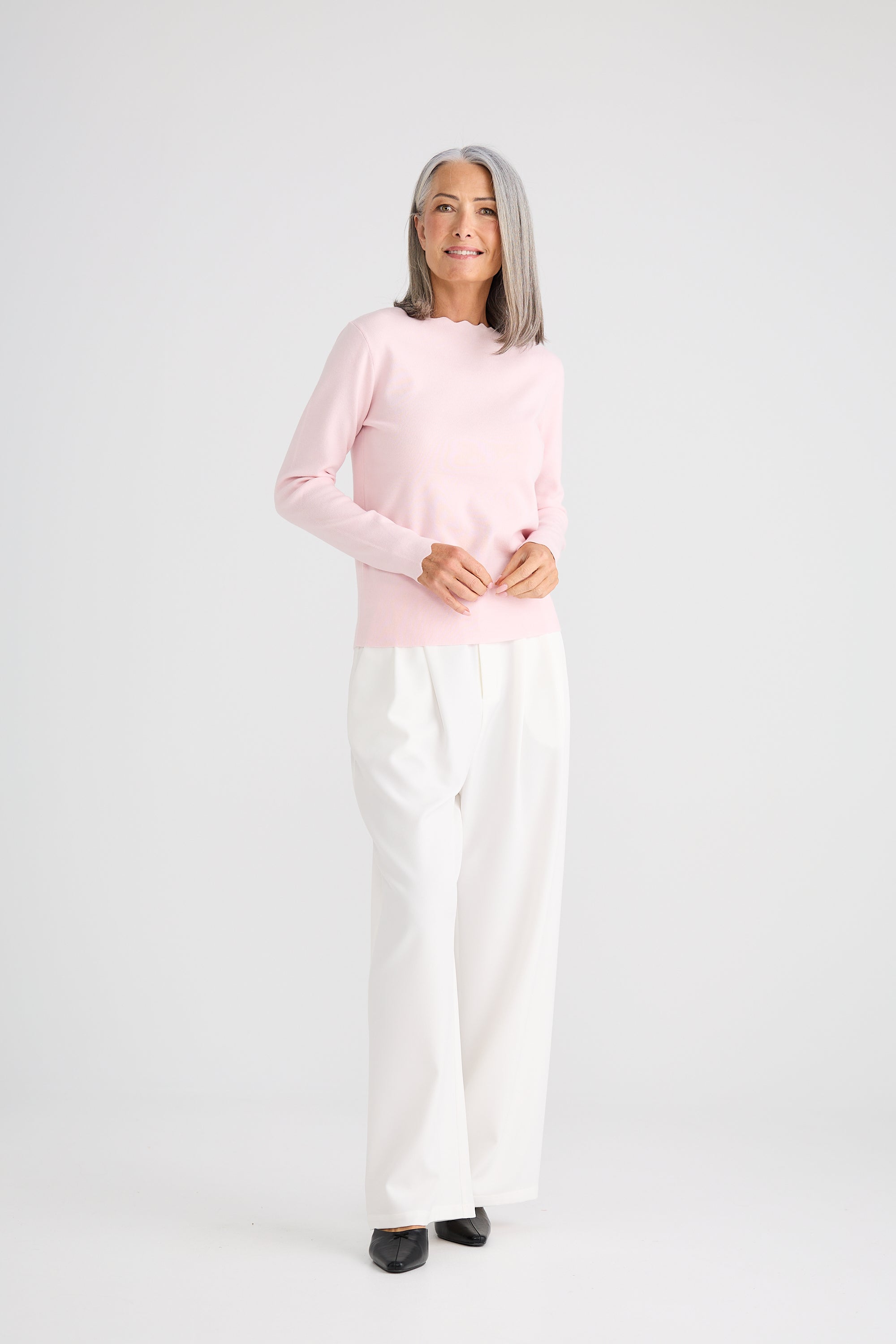 Jaden Knit Top - Light Pink