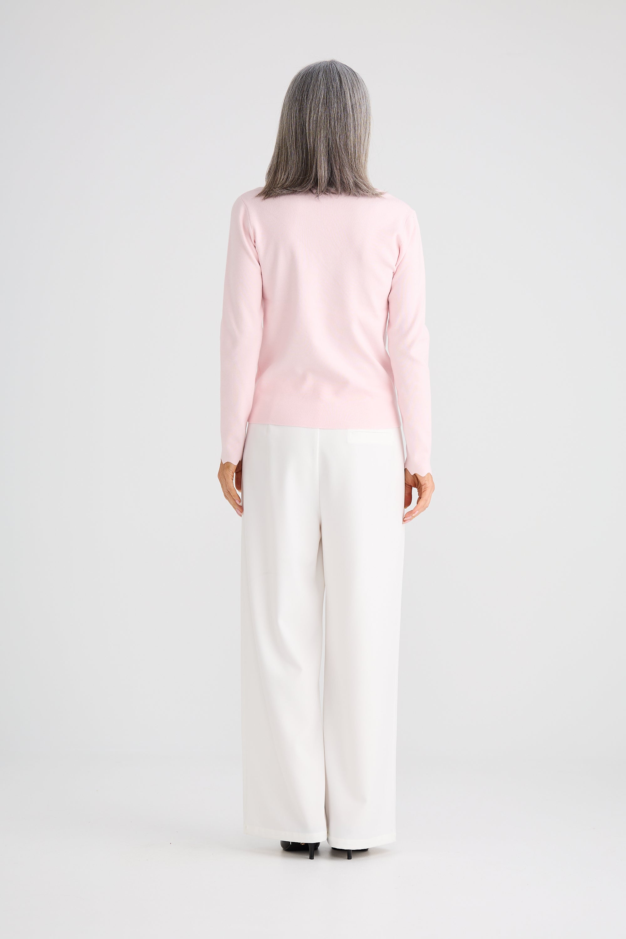 Jaden Knit Top - Light Pink