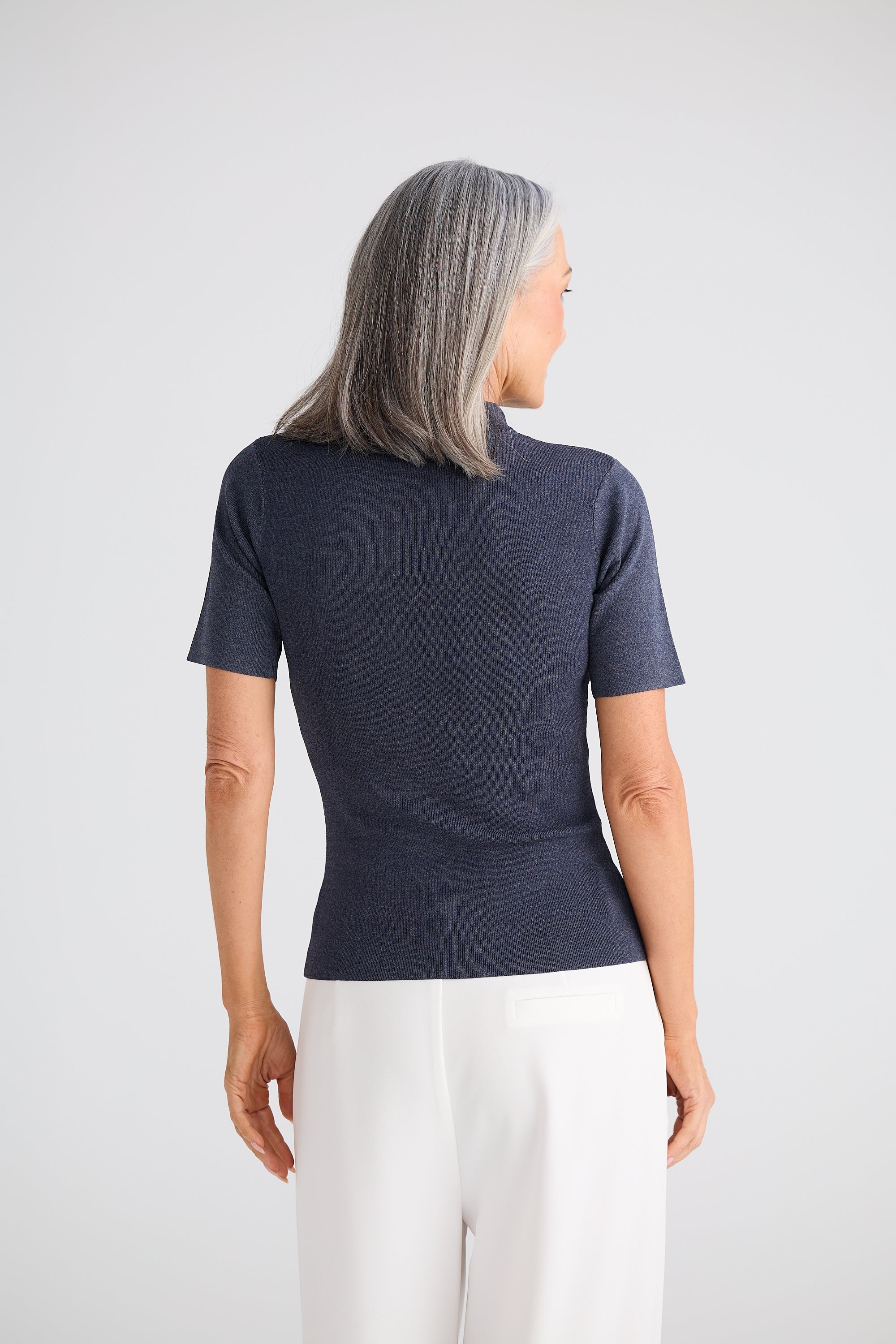 Noah Knit Top - Charcoal Marle