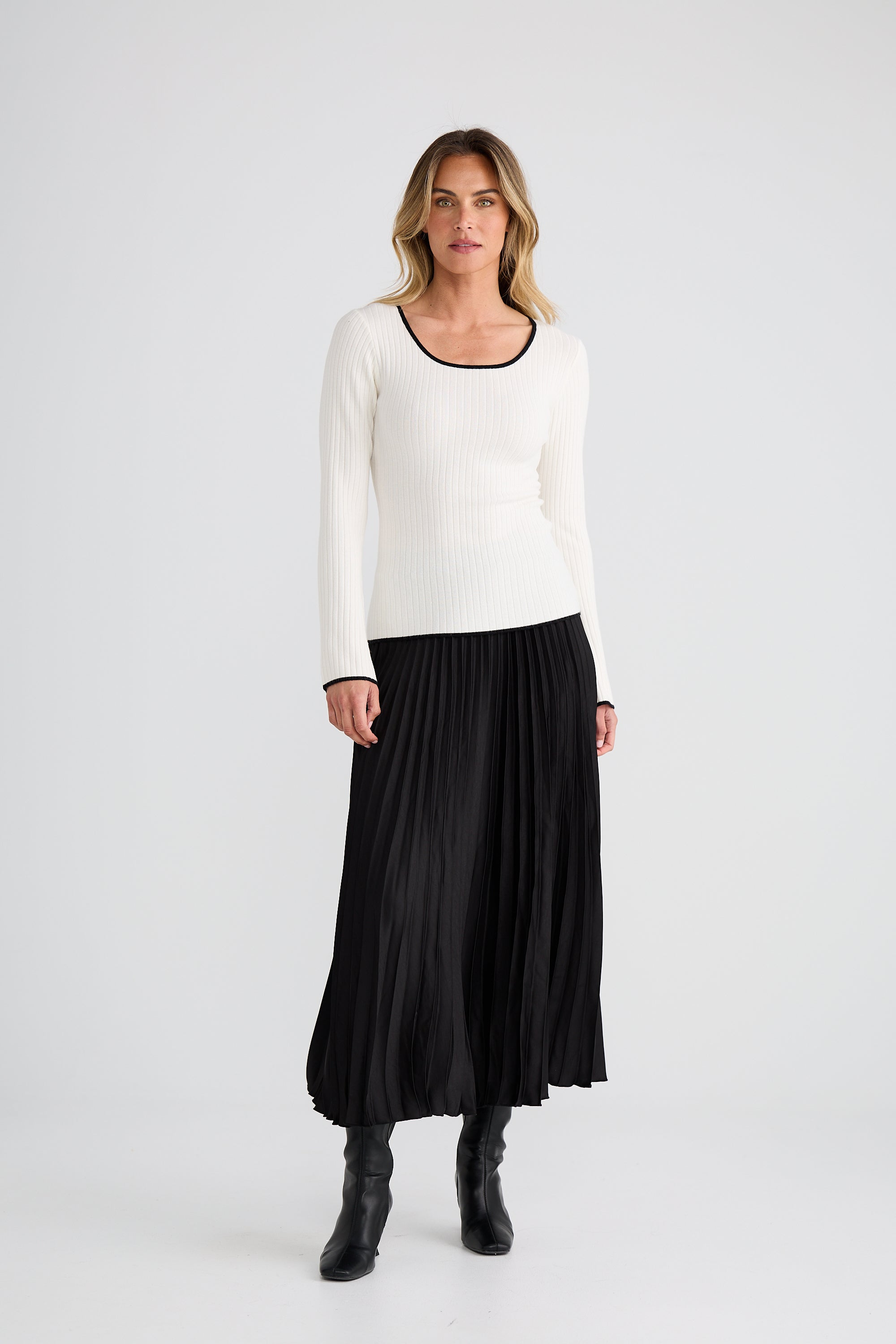 Maddie Knit Top - Off White