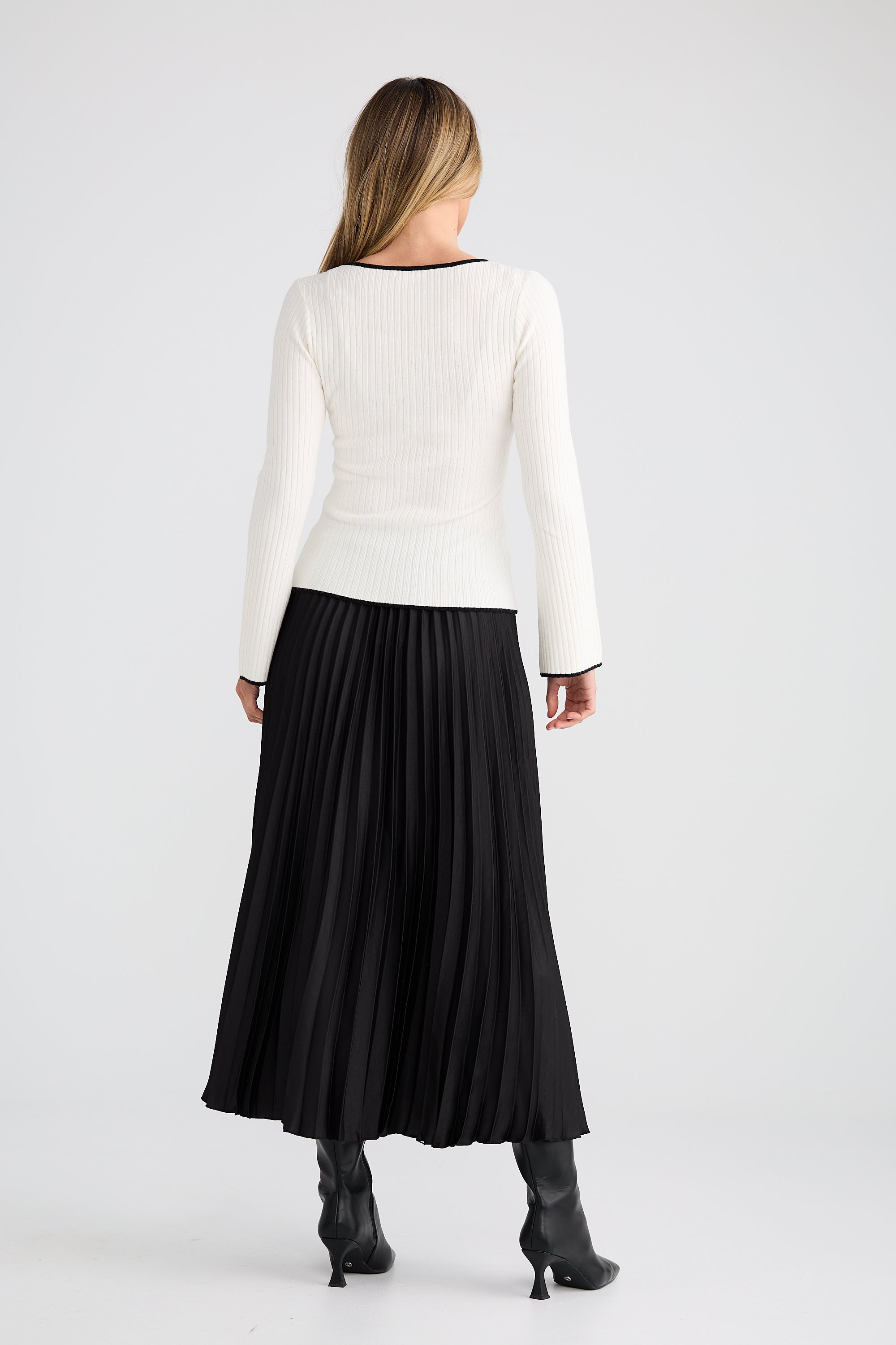 Maddie Knit Top - Off White