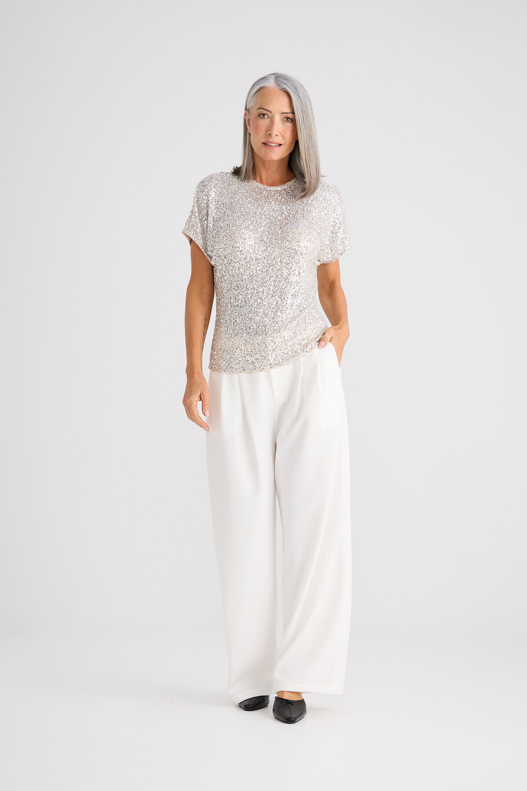 Glimmer Top - Champagne