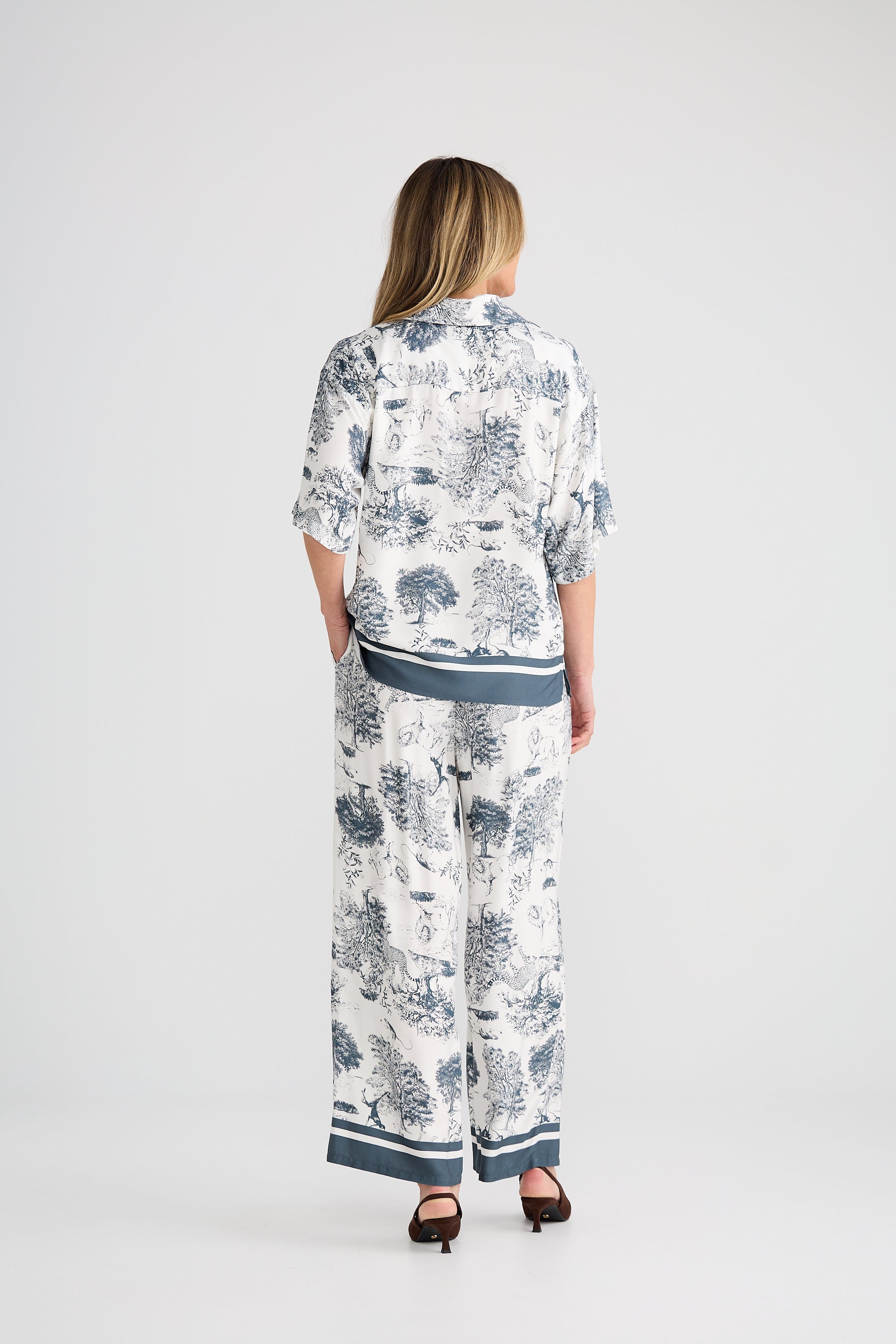 Keera Shirt - Slate Toile