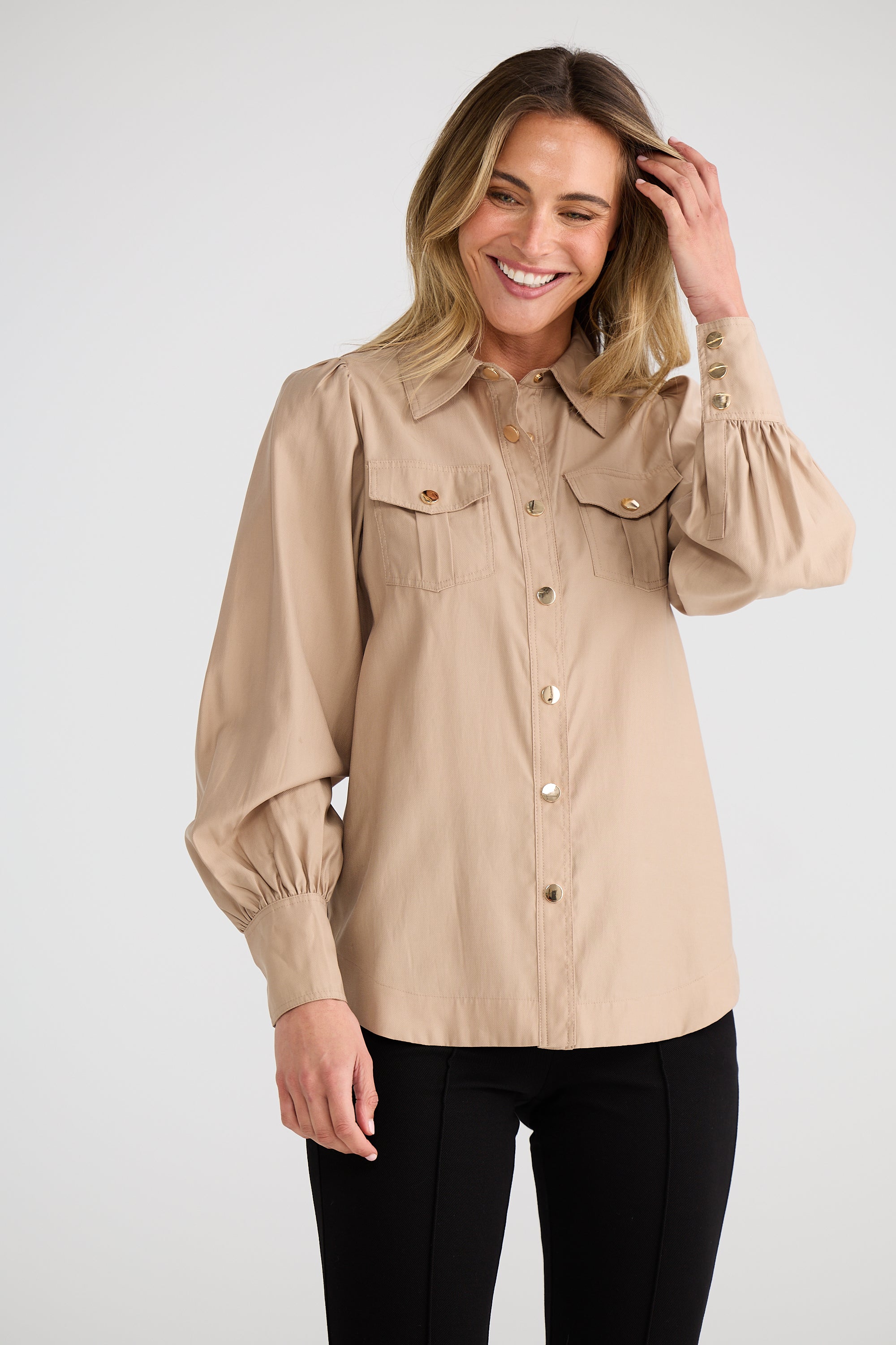 Mayfair Shirt - Taupe