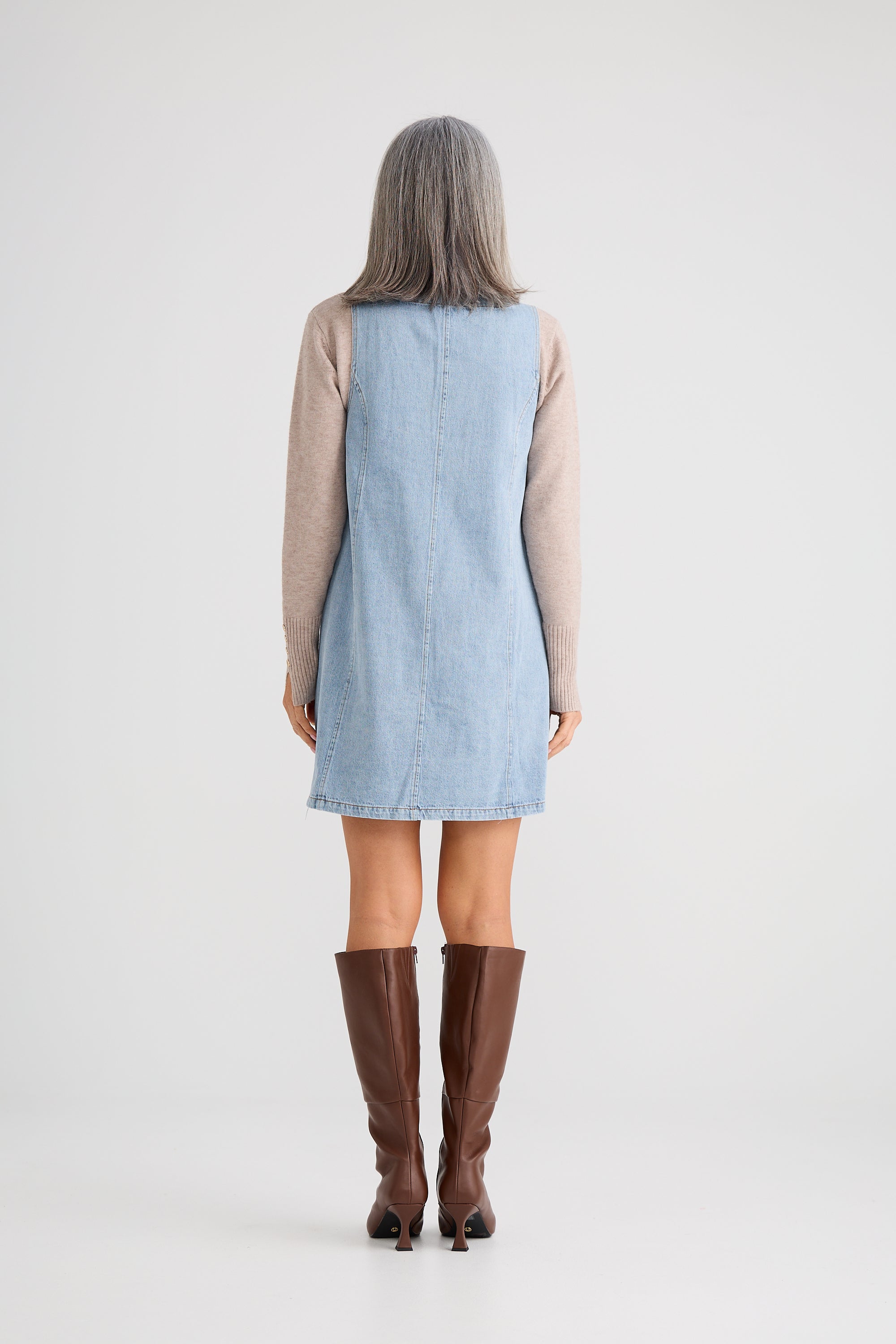 Darcy Mini Dress - Vintage Mid Wash