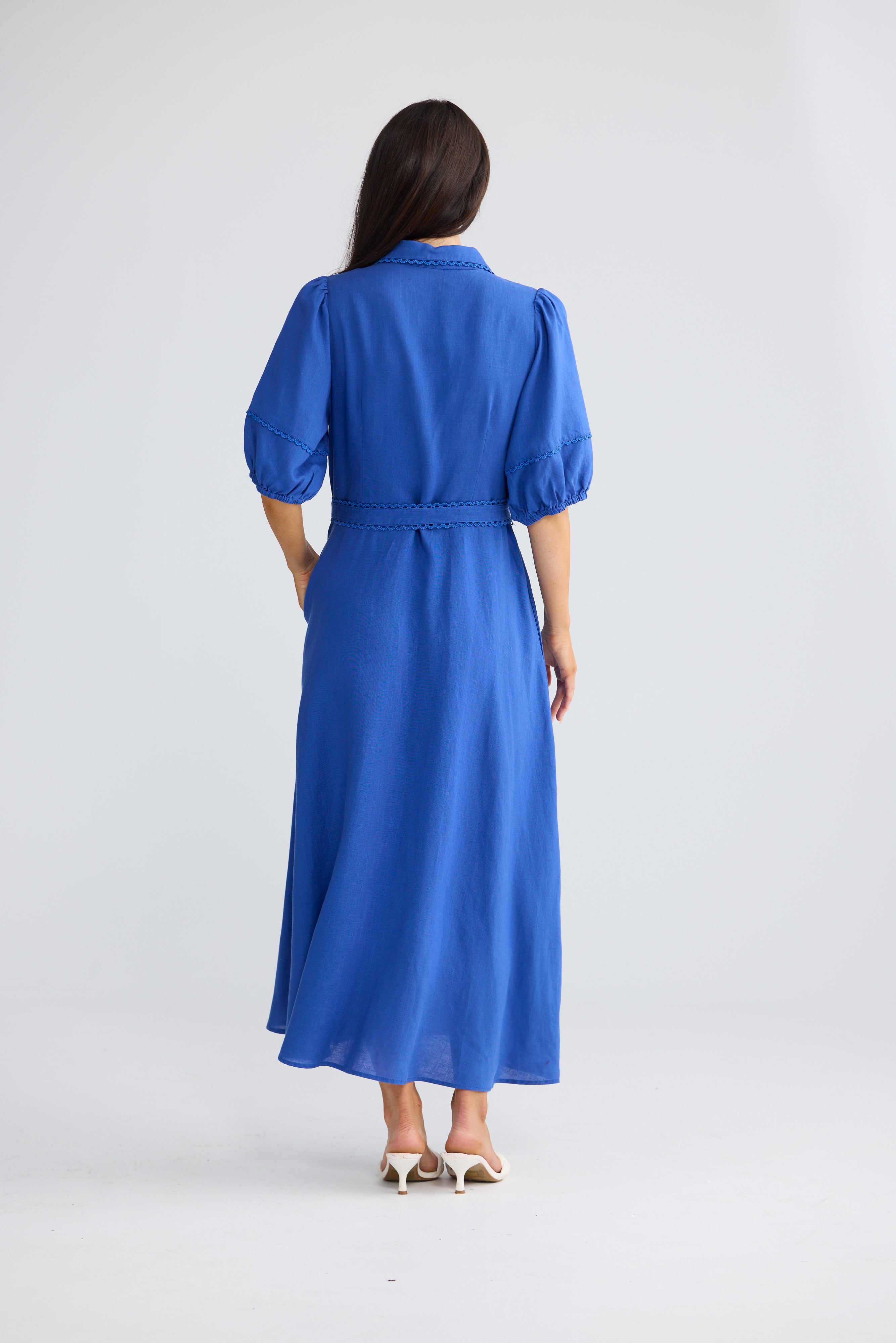 Brynn Midi Dress - Cobalt