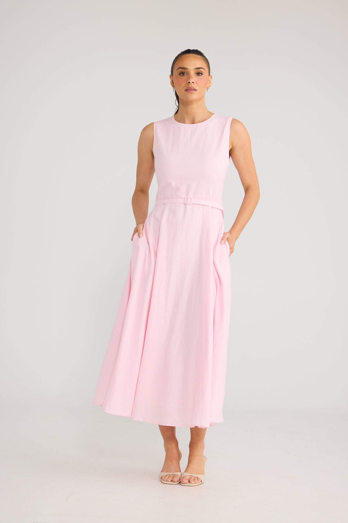 Ren Midi Dress - Soft Pink