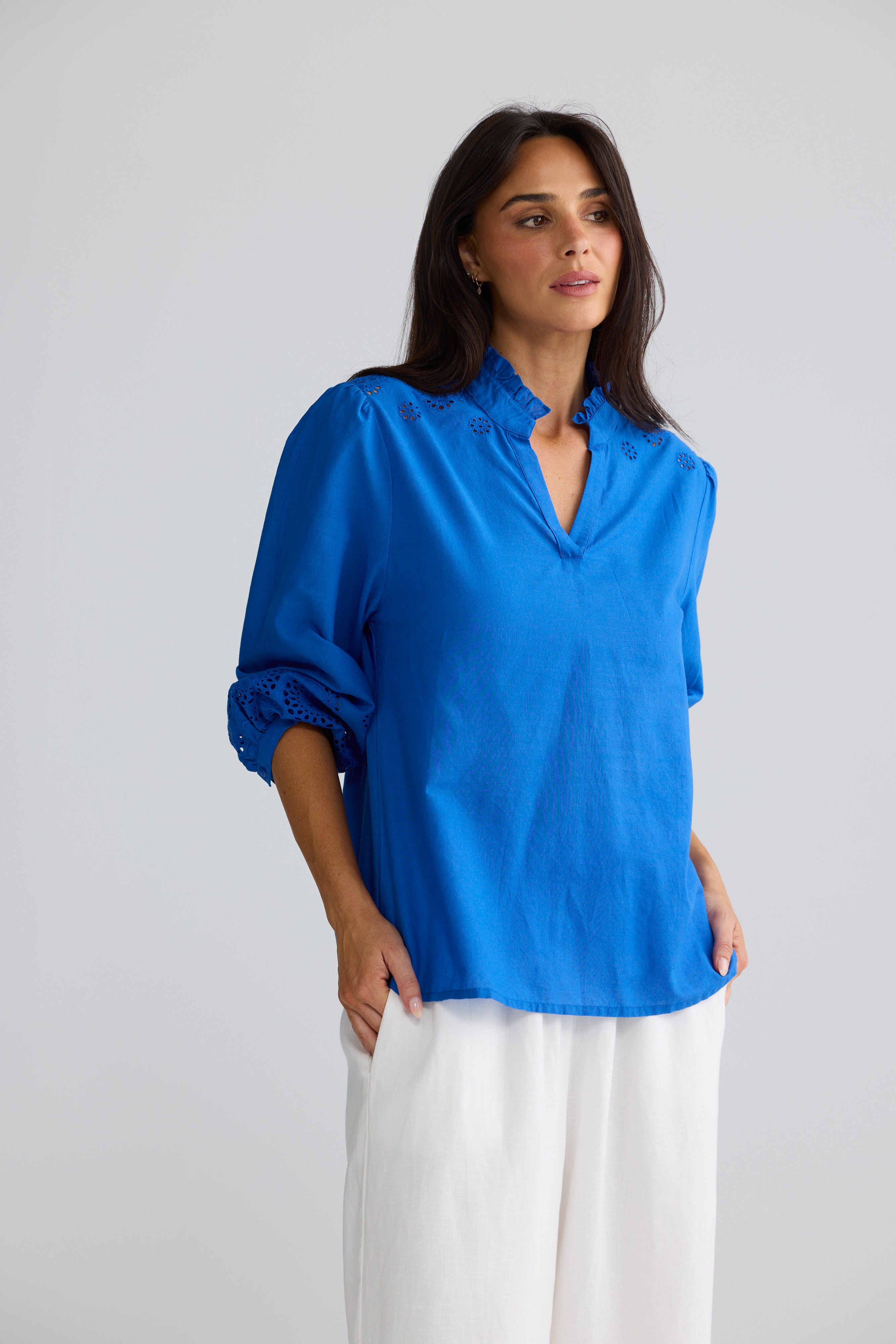 Loretta Top - Cobalt