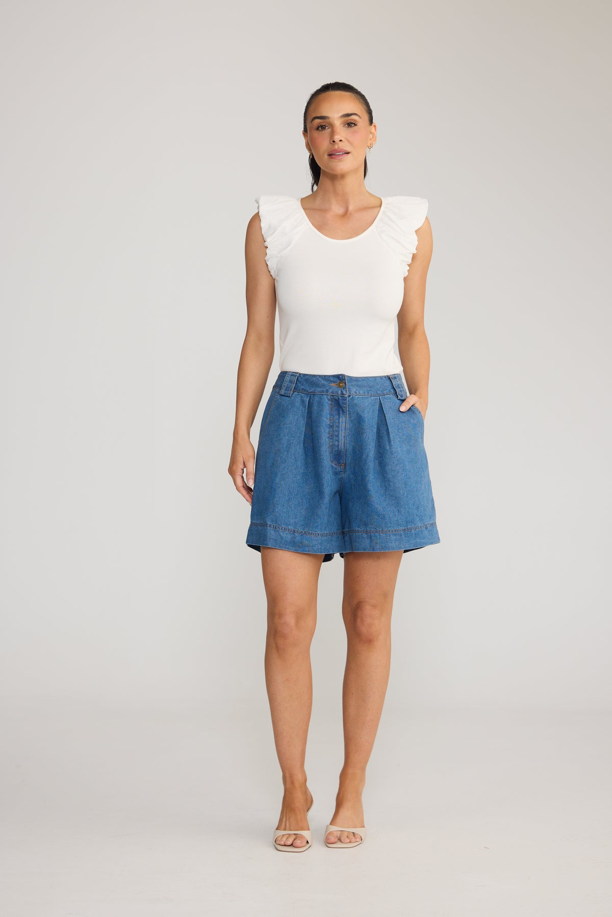 Barrymore Short - Mid Wash Blue