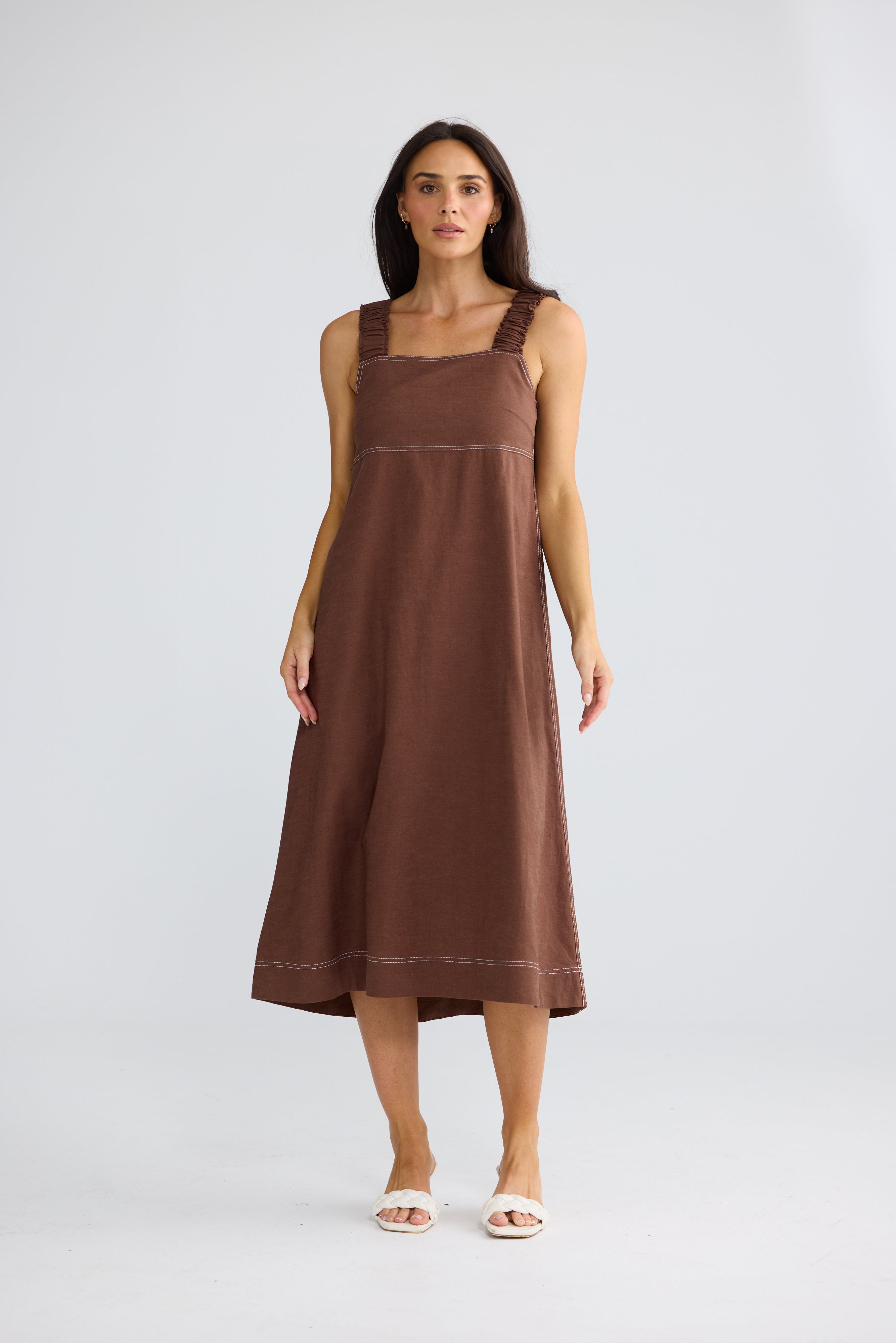 Megan Dress - Coffee