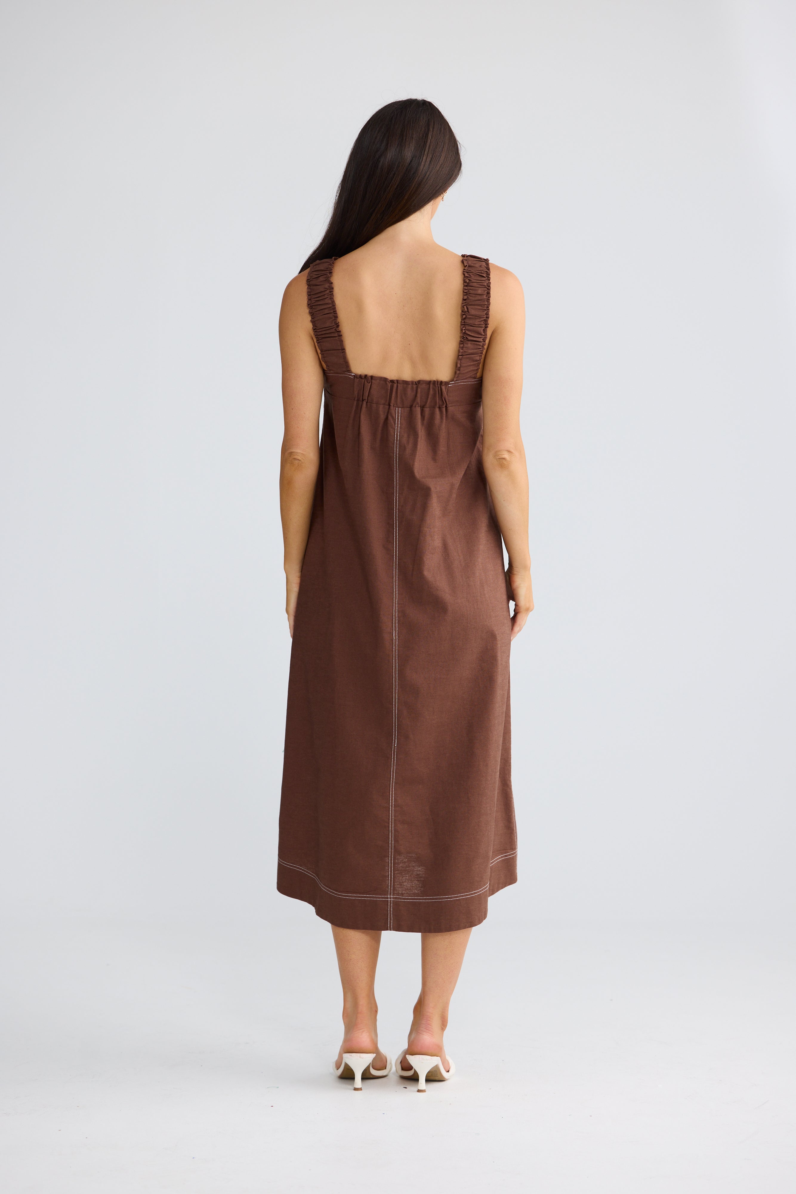 Megan Dress - Coffee