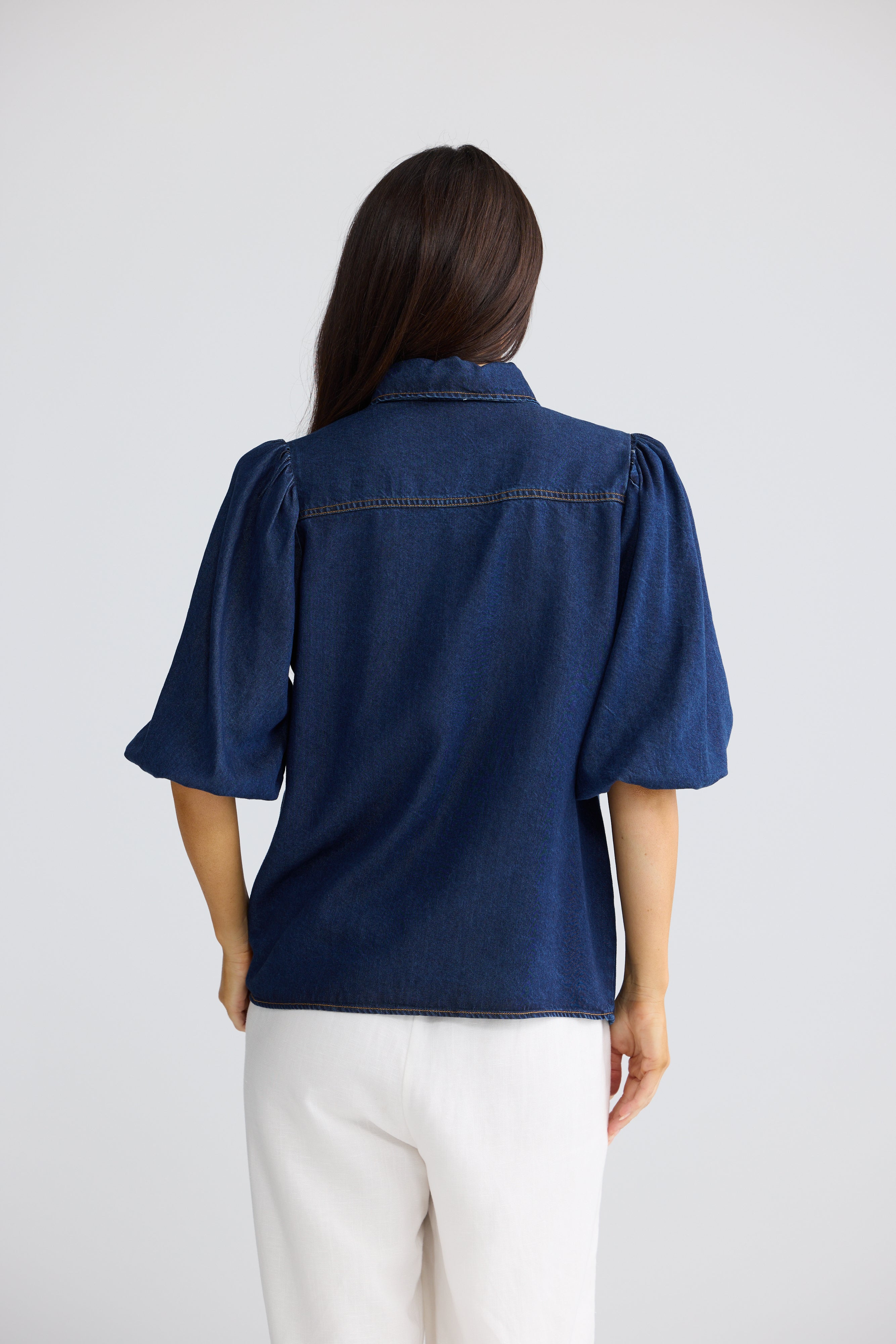 Zelda Blouse - Indigo