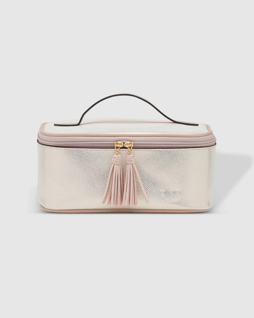 Baby Hepburn Cosmetic Case - Metallic Nude