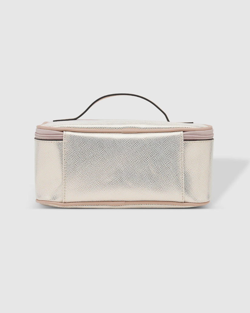 Baby Hepburn Cosmetic Case - Metallic Nude