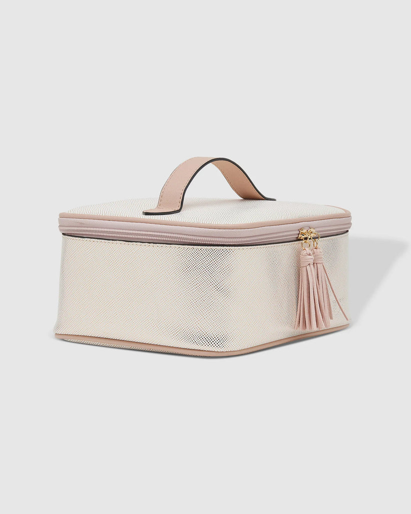 Baby Hepburn Cosmetic Case - Metallic Nude