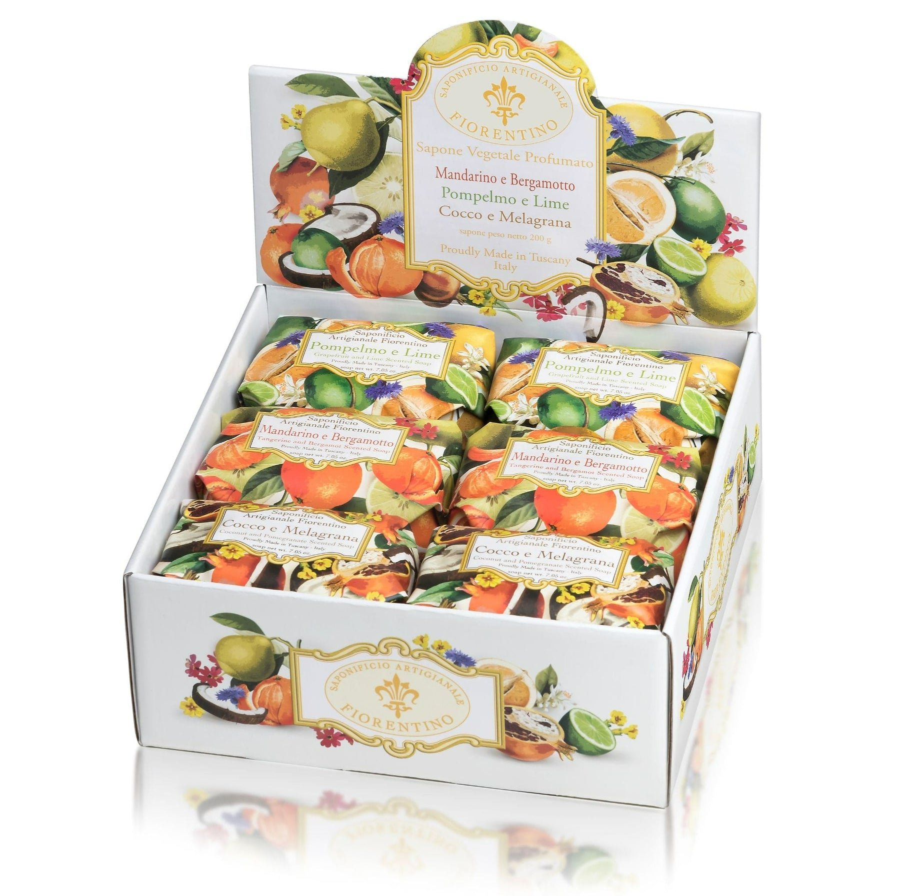 "Bergamotto e Mandarino" Tangerine & Bergamot 200g Bar Soap