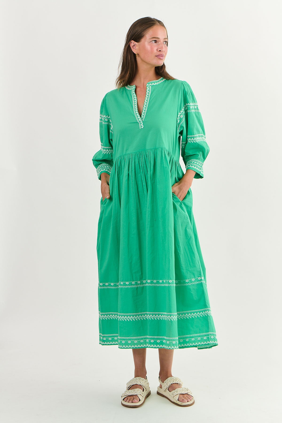 Cotton Dress Seagrass