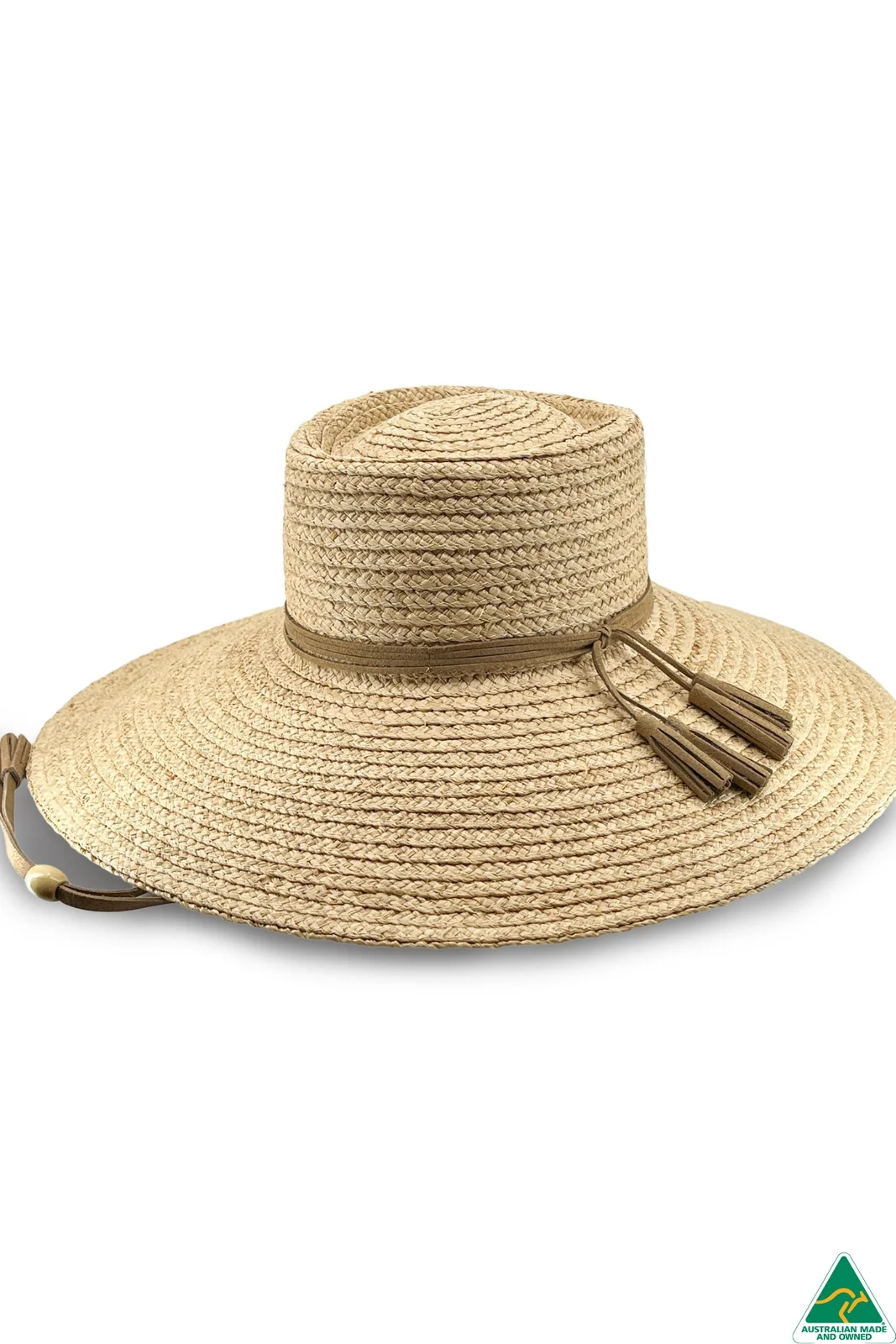 Katherine Raffia Wide Brim Boater