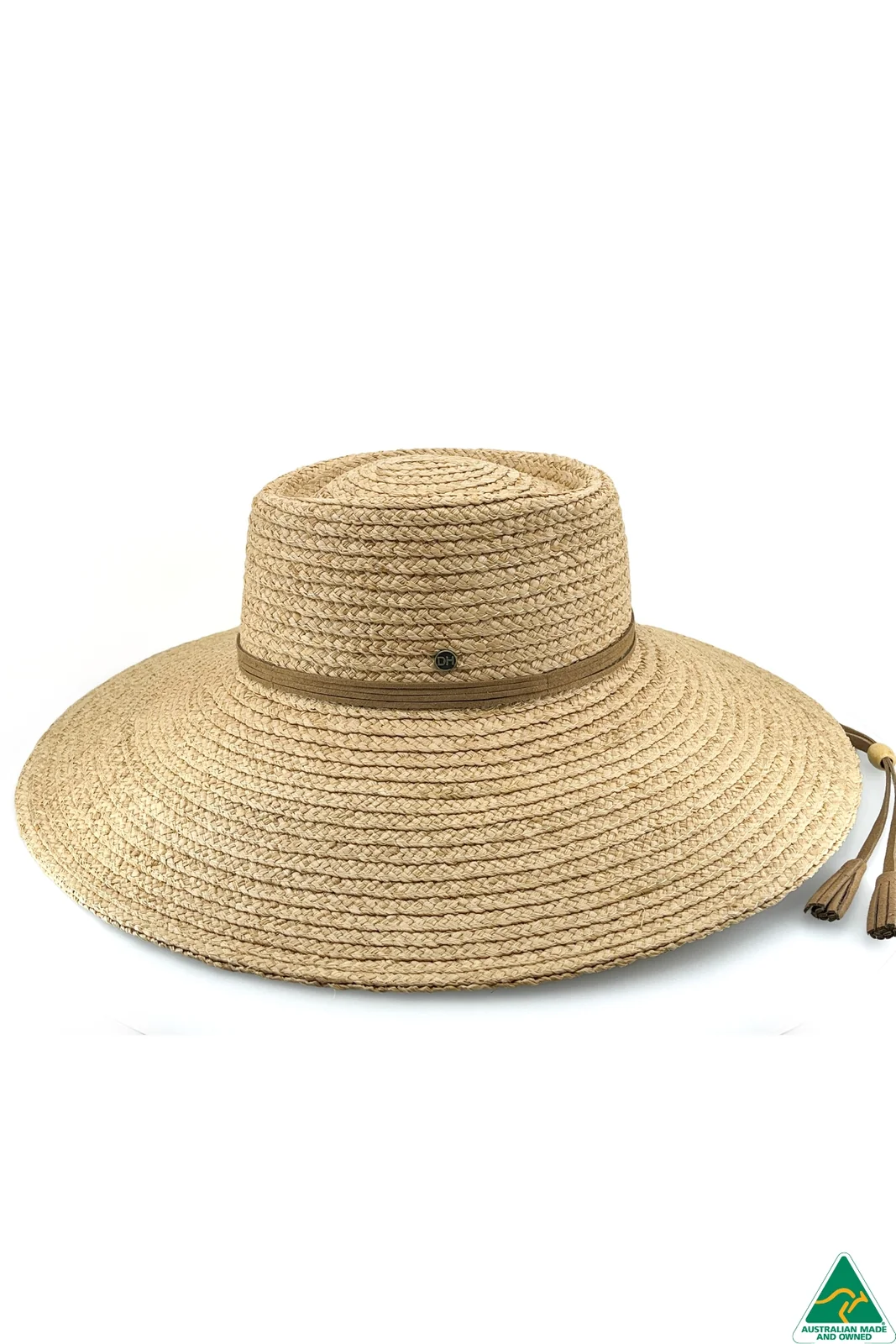 Katherine Raffia Wide Brim Boater