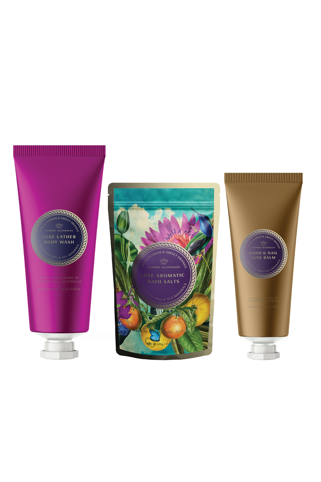 Sapphire Coast Pamper Pack - Lotus Flower & Sweet Orange