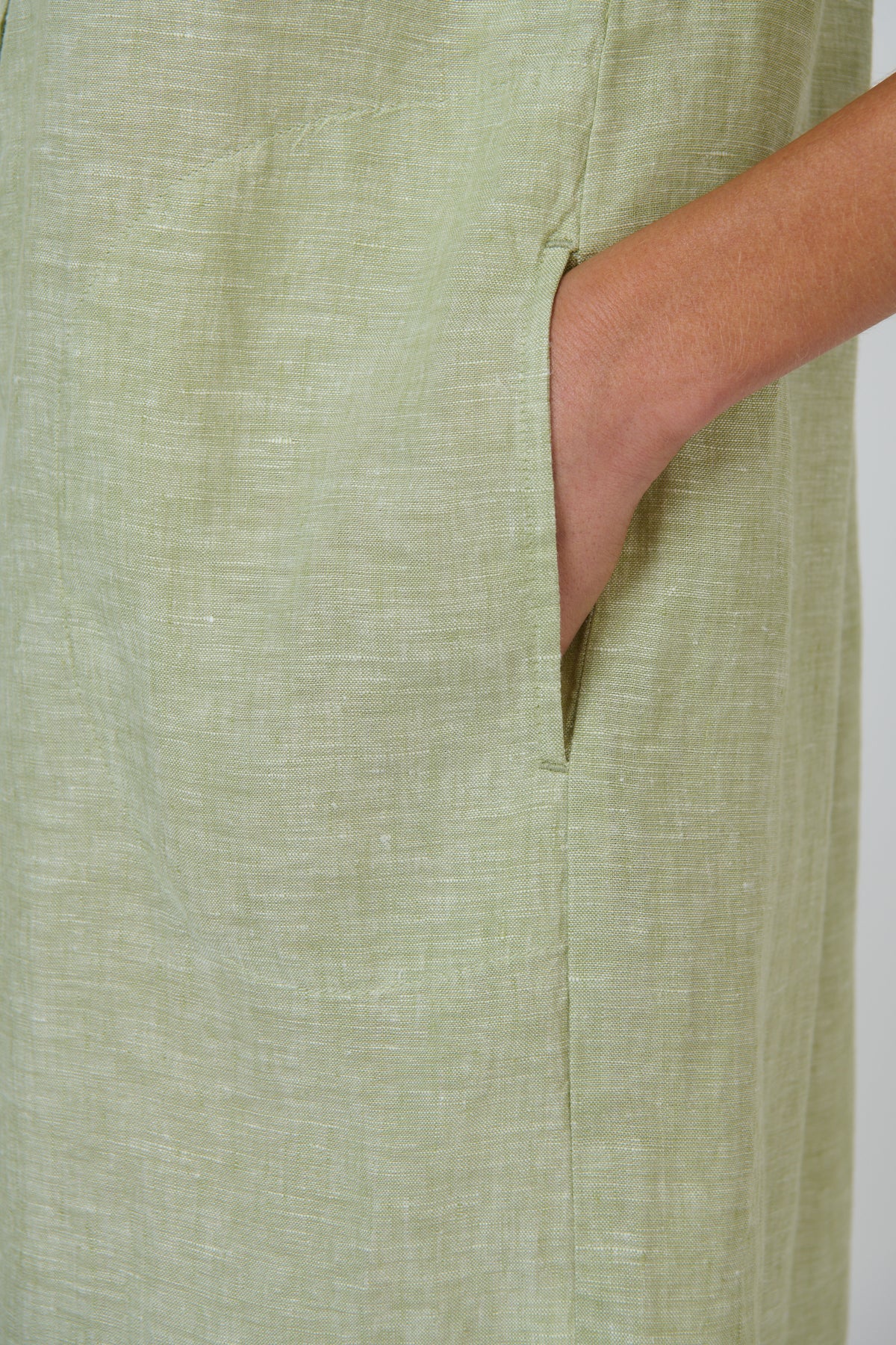 Linen Dress - Kiwi